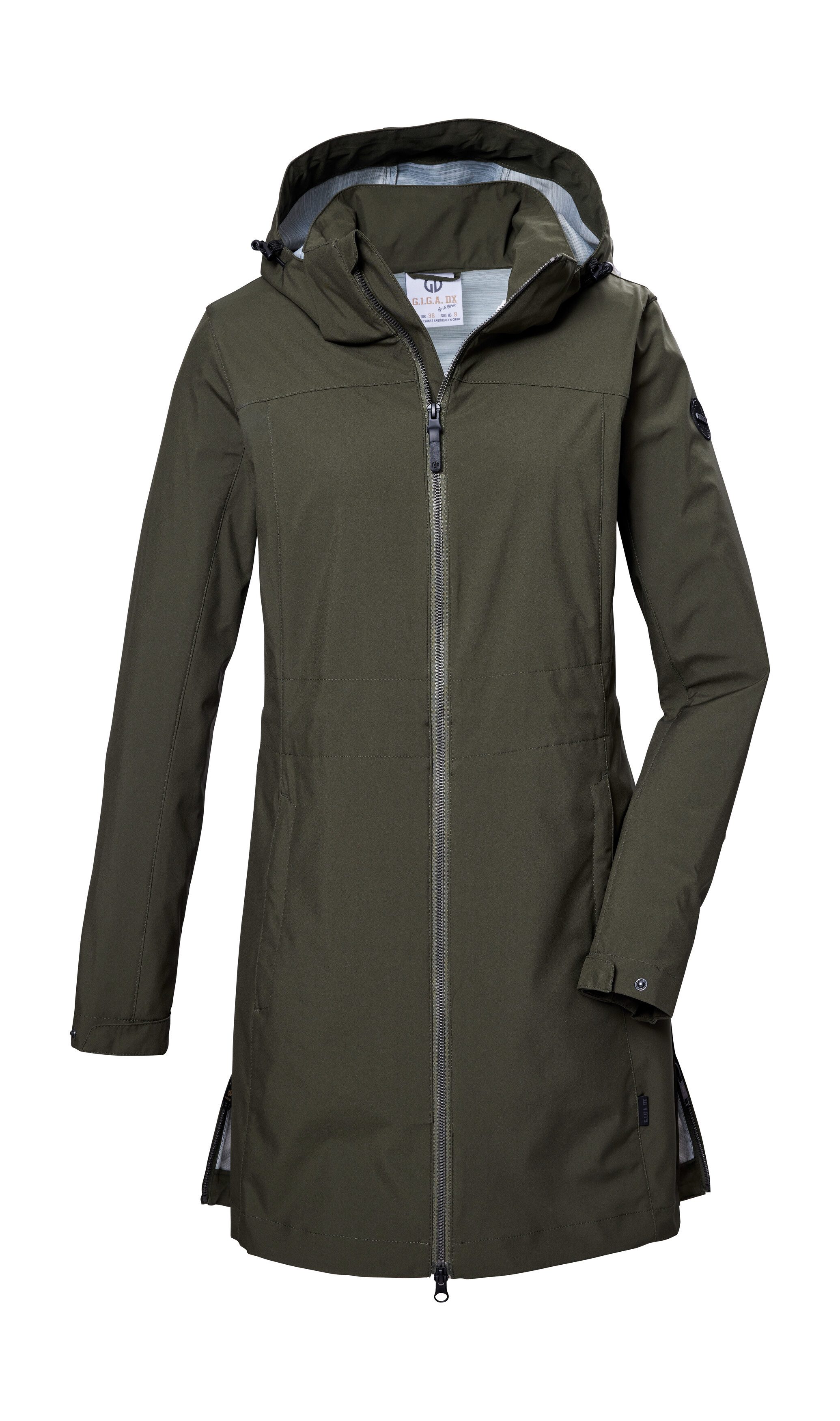 G.I.G.A. DX by killtec Softshellparka GS 76 WMN SFTSHLL PRK Wasserdichter, atmungsaktiver Softshell Parka, PFAS-frei imprägniert