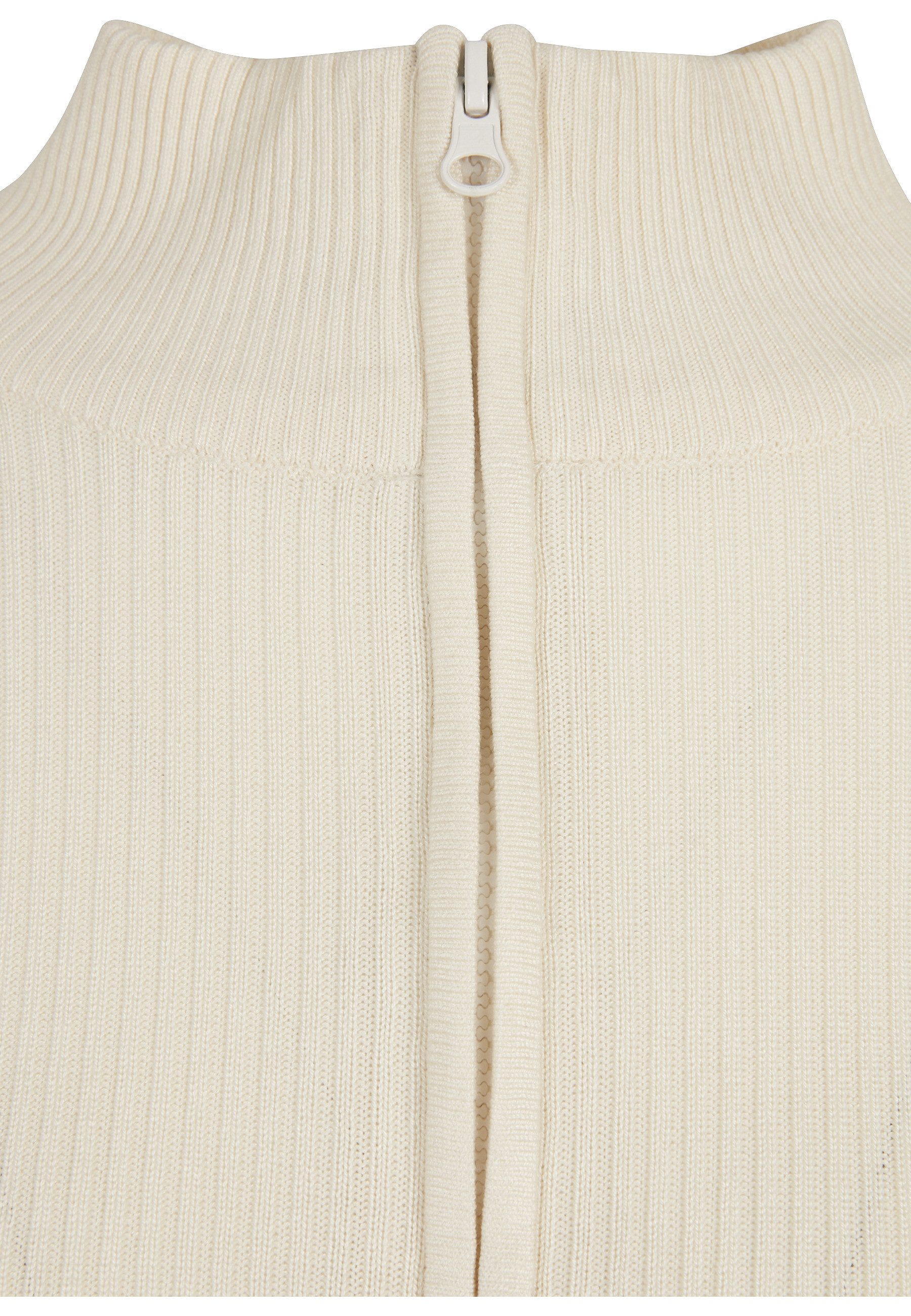 URBAN CLASSICS Cardigan Urban Classics Damen Ladies Cropped Rib Knit Zip Cardigan (1-tlg)