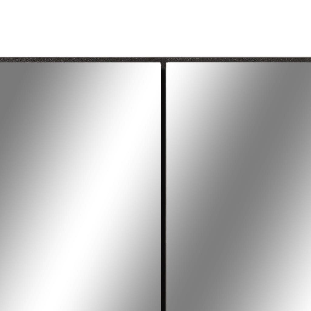 MDF 3004202 15x80x60 cm) Spiegelschrank (LxBxH: in aus mit möbelando Schwarz Melaminharzoberfläche
