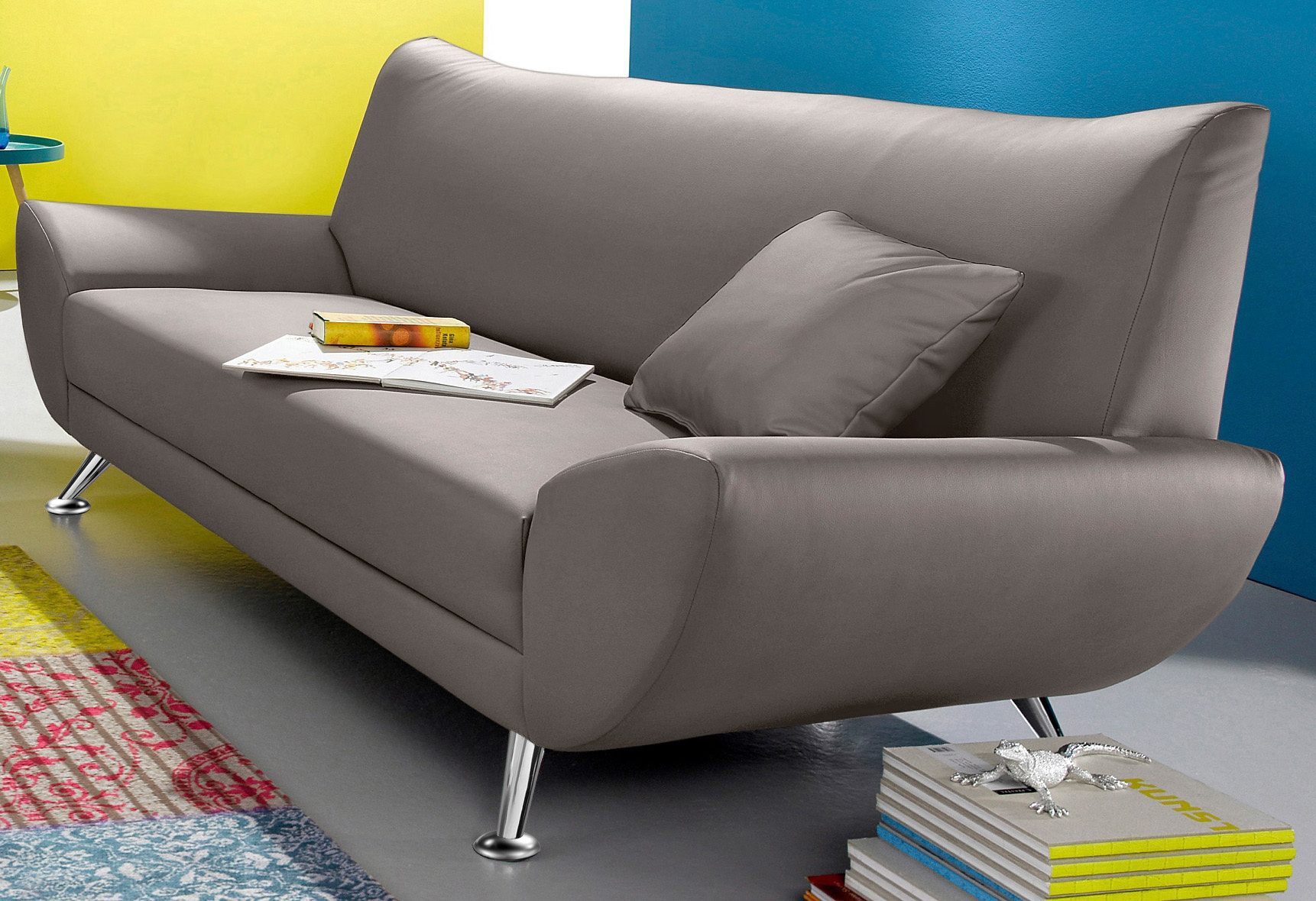 Home affaire 3-Sitzer Saltare elegant & komfortabel, toller Designfuß, bequem, Breite 205cm – Bild 2 von 5