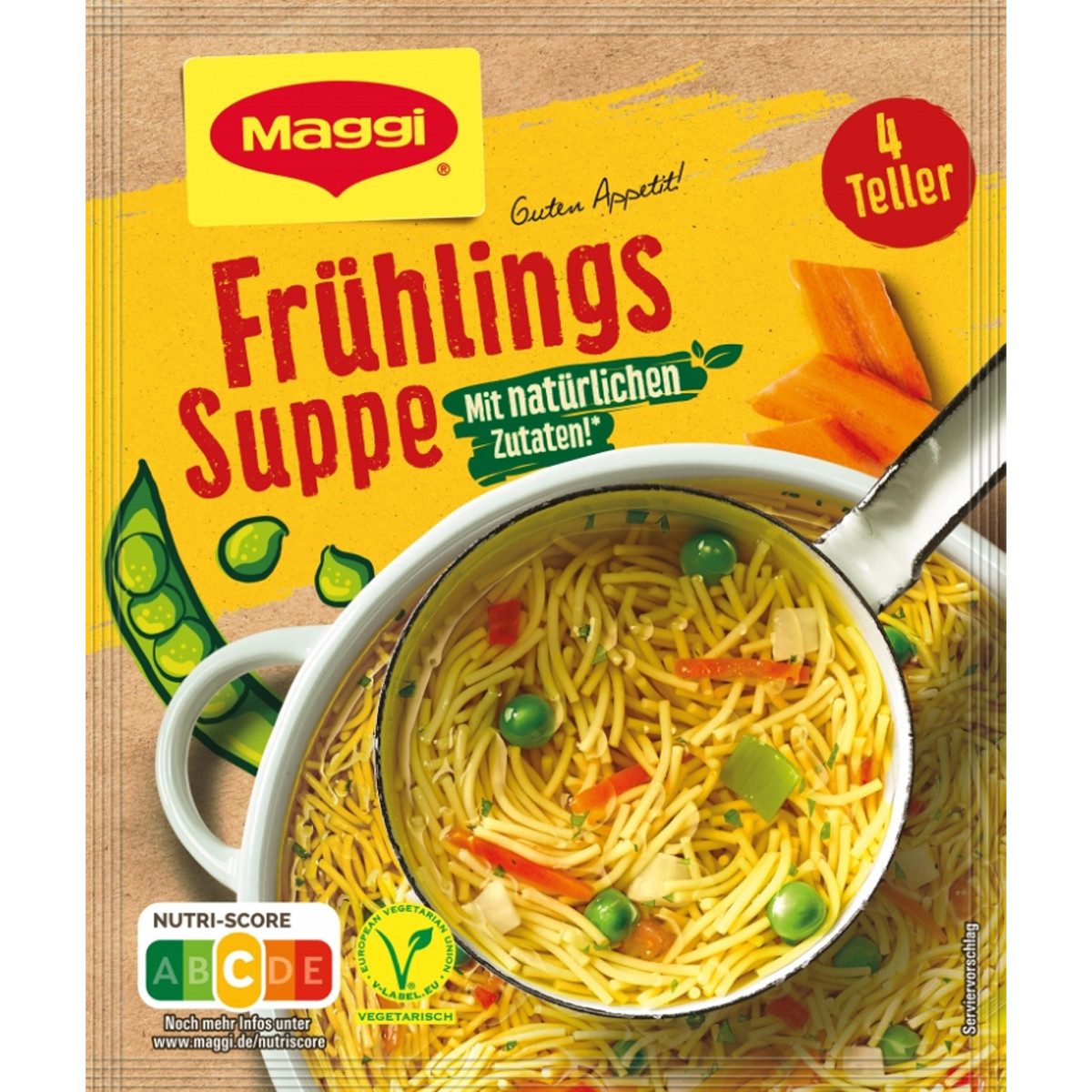 MAGGI Fertiggericht, Maggi Guten Appetit Frühlings Suppe mit natürlichen Zutaten 63g