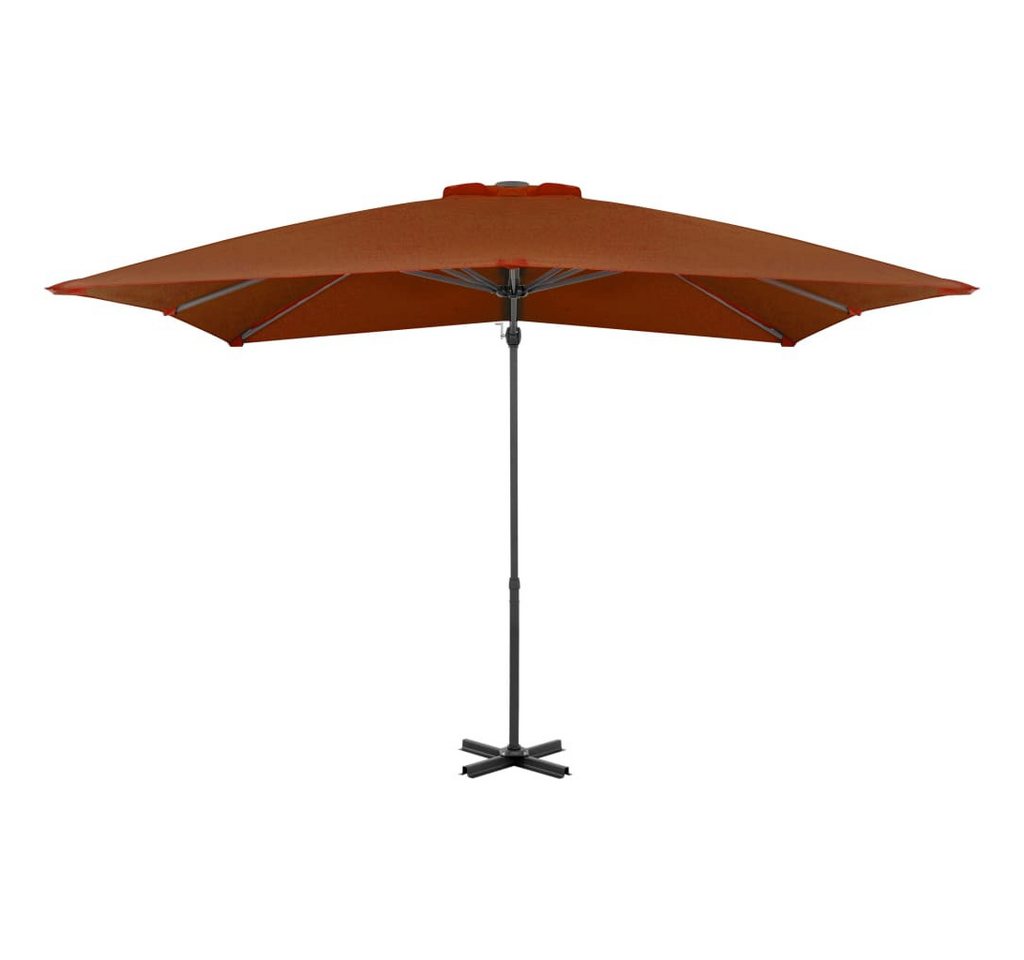 Thumbnail - vidaXL Sonnensegel Ampelschirm mit Aluminium-Mast 250x250 cm Terrakotta, (1-tlg)