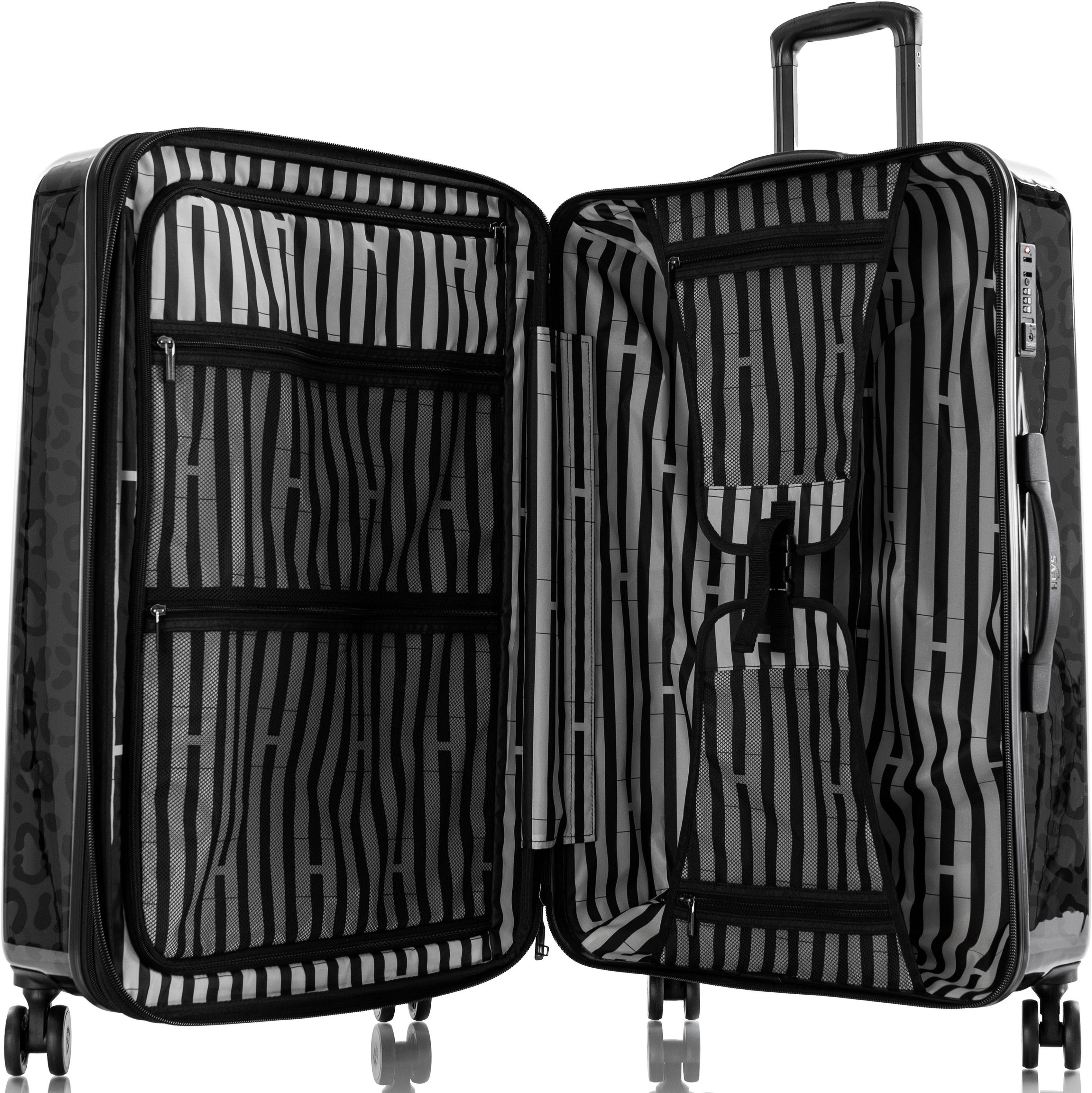 Heys Hartschalen-Trolley Leopard, 76 cm, 4 Rollen, Heys Reisegepäck TSA Schloss Volumenerweiterung