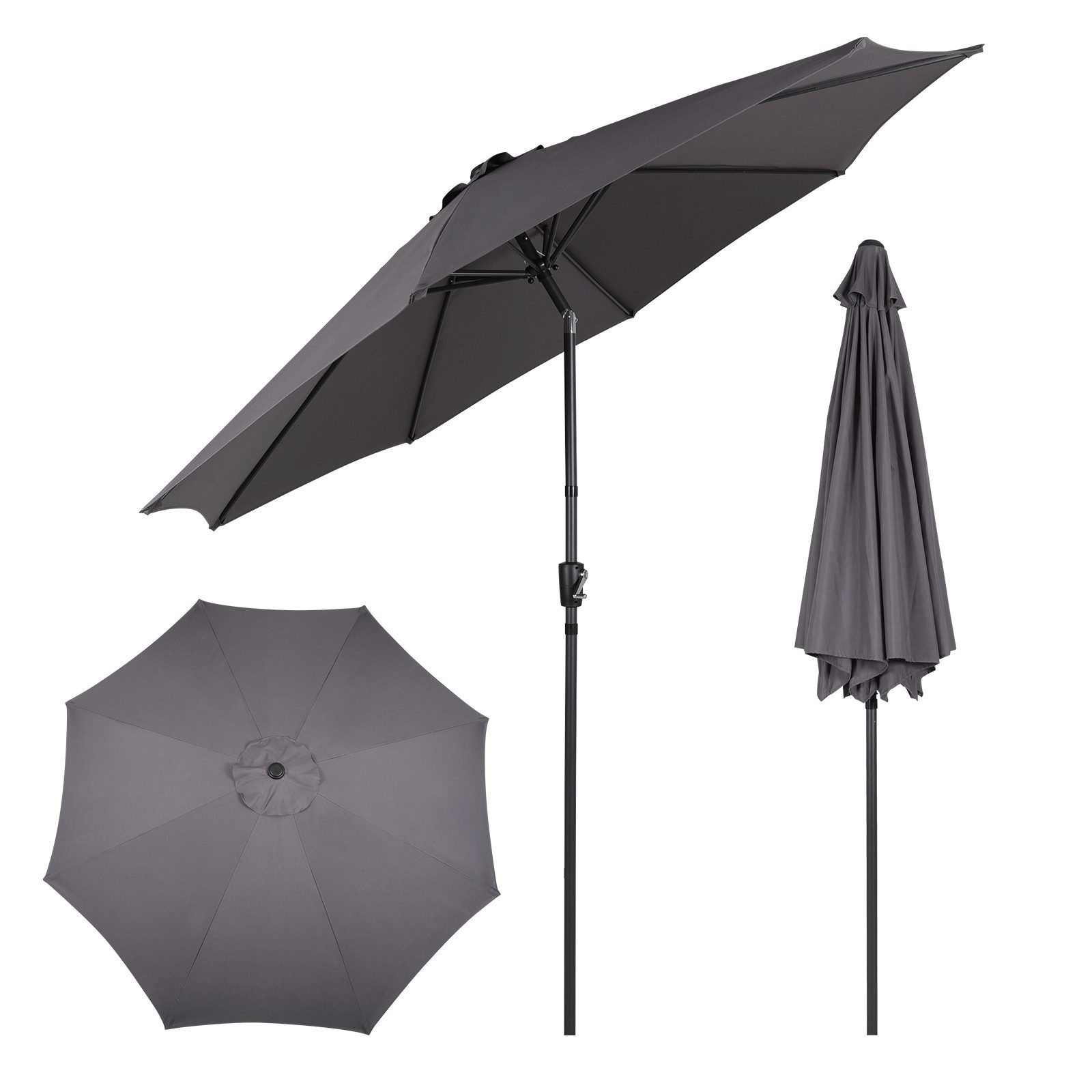 Sonnenschirm Balkonschirm Strandschirm Marktschirm Gartenschirm Neigbar