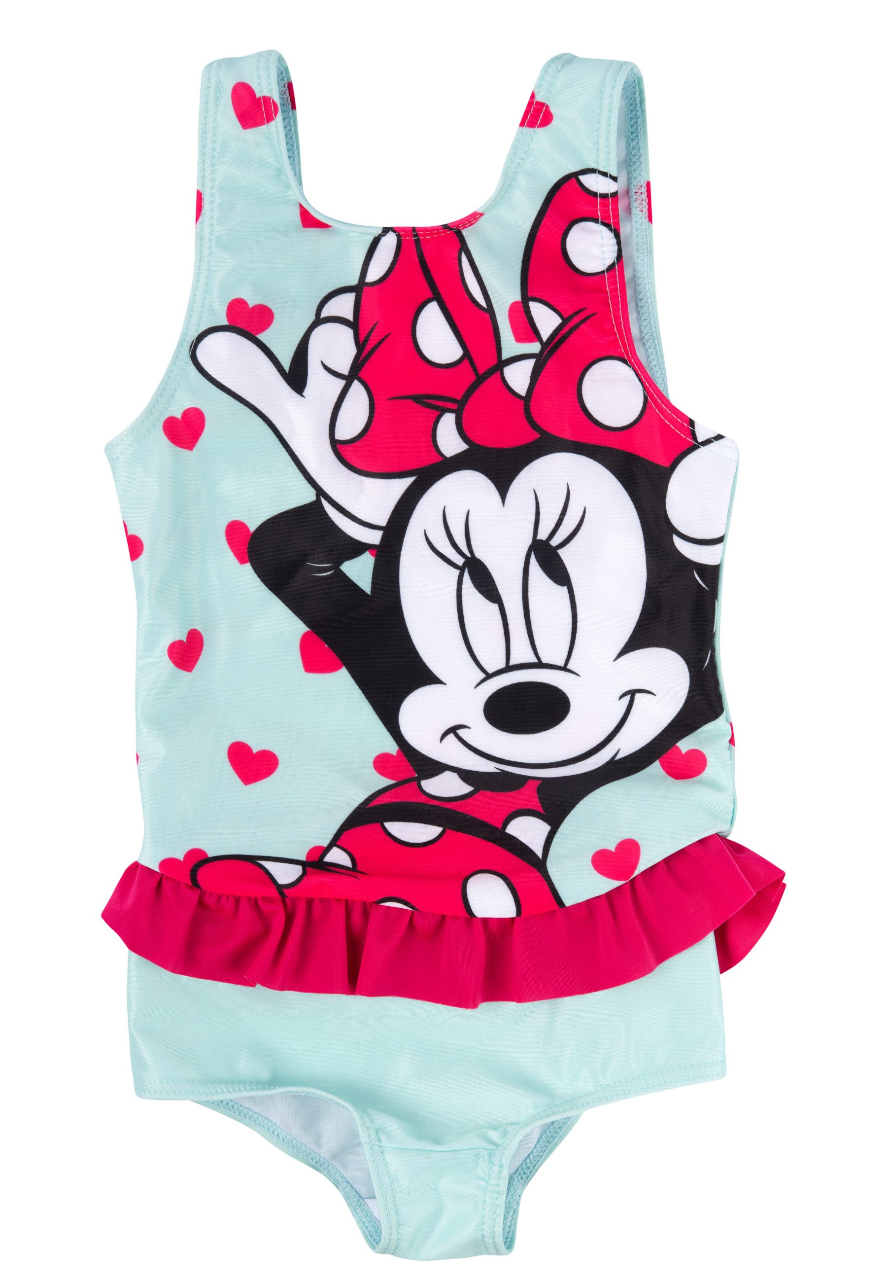 United Labels® Badeanzug Disney - Minnie Mouse mit Rüschen