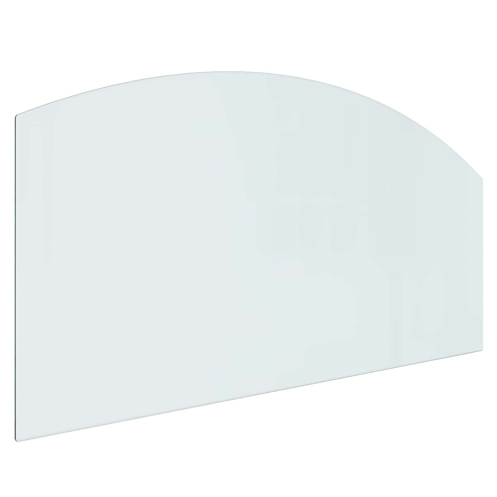 vidaXL Bodenplatte Feuerstelle Glasplatte Transparent 120 x 60 cm Glas, (1-St)