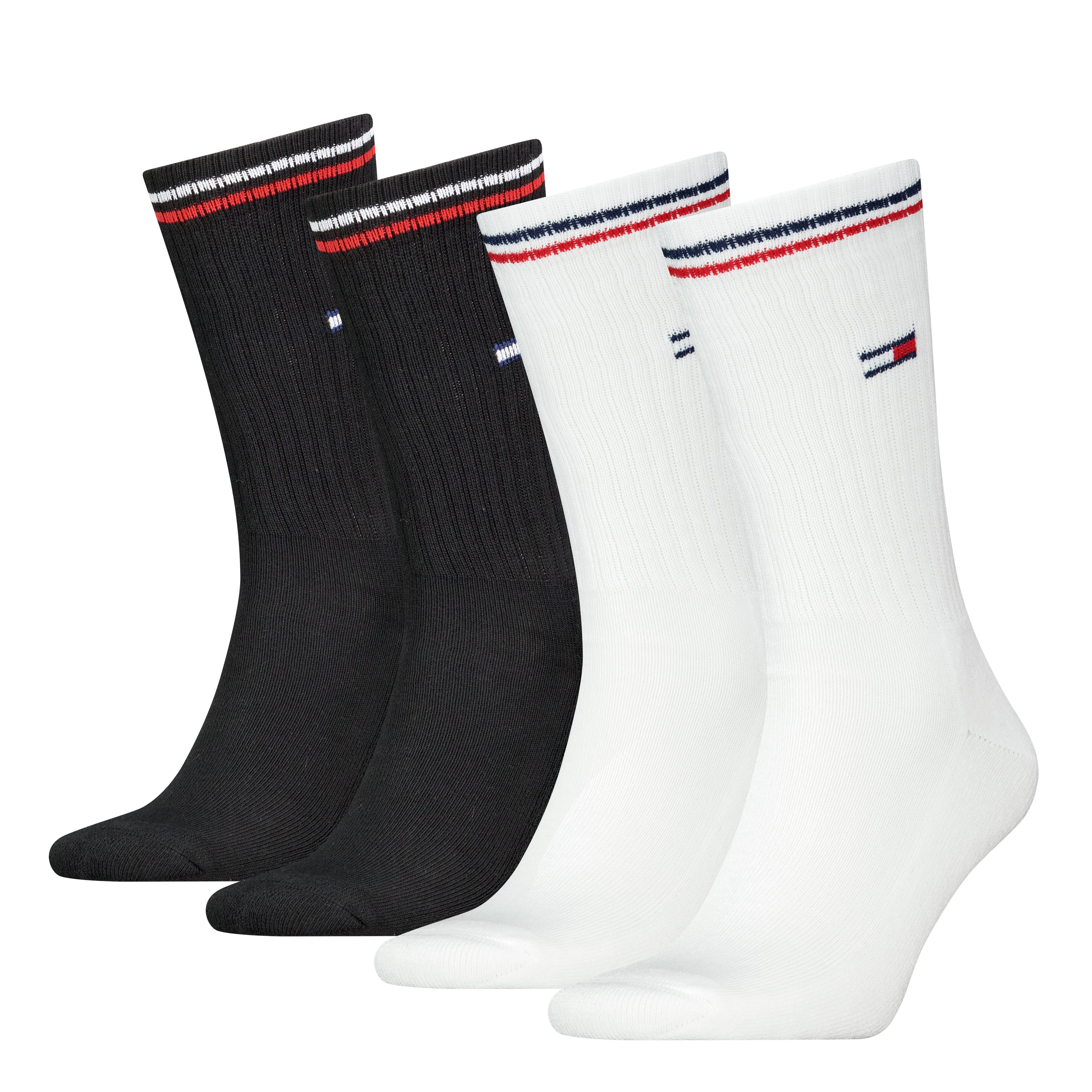 Tommy Hilfiger Socken TH UNI TJ SOCK 4P ICONIC (4 Paar) Logo am Bündchen günstig online kaufen