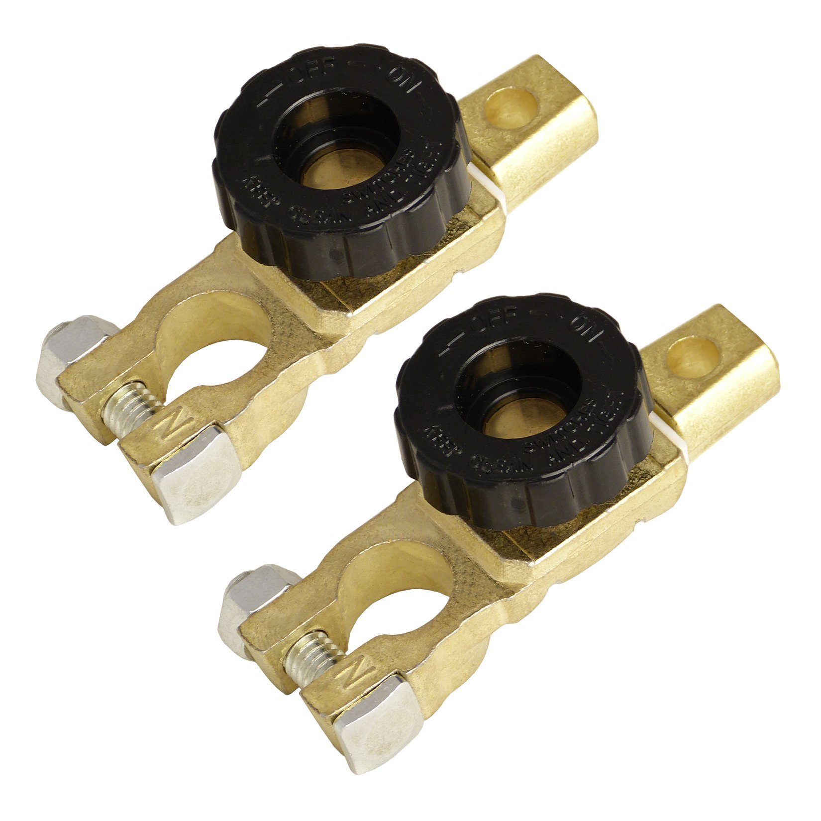 L & P Car Design Batteriepolklemme Batterieklemmen Trennschalter Unterbrecher Batterietrenner Polklemmen, 2 Stück