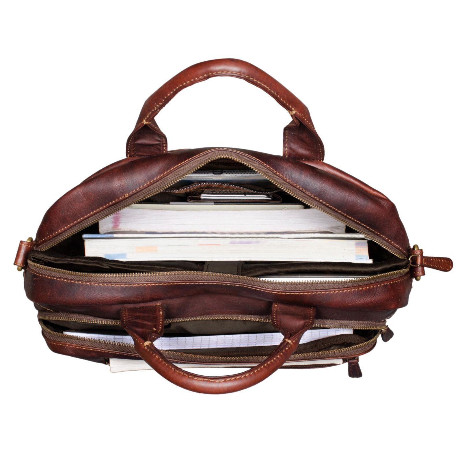 STILORD Aktentasche Businesstasche Leder Groß