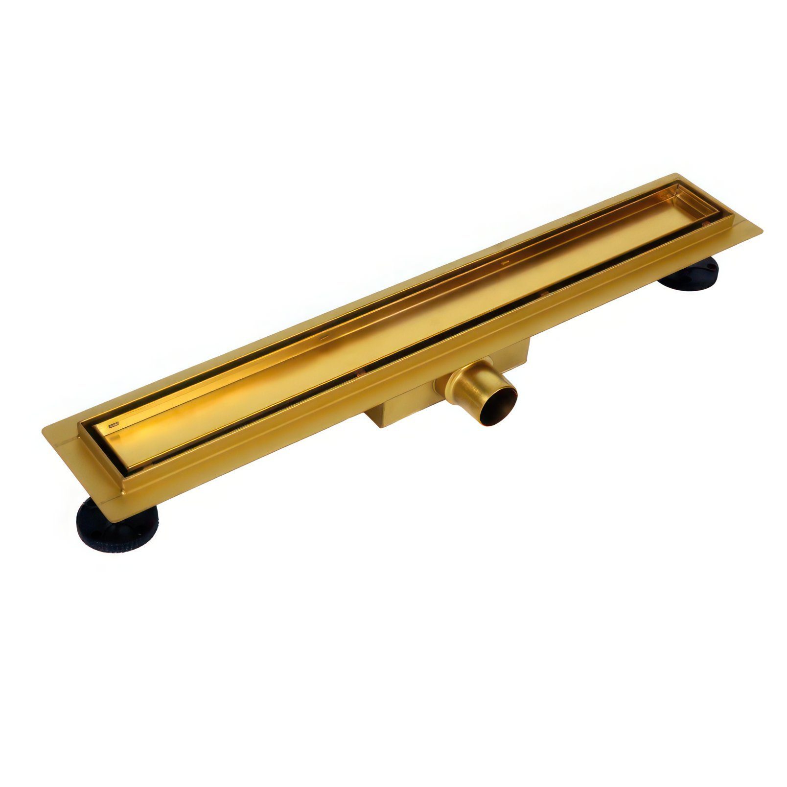 KOLMAN Duschrinne DUPLEX NEXT Edelstahl Flach Bodenablauf 60 cm,Komplettset, Abfluss Befliesbar