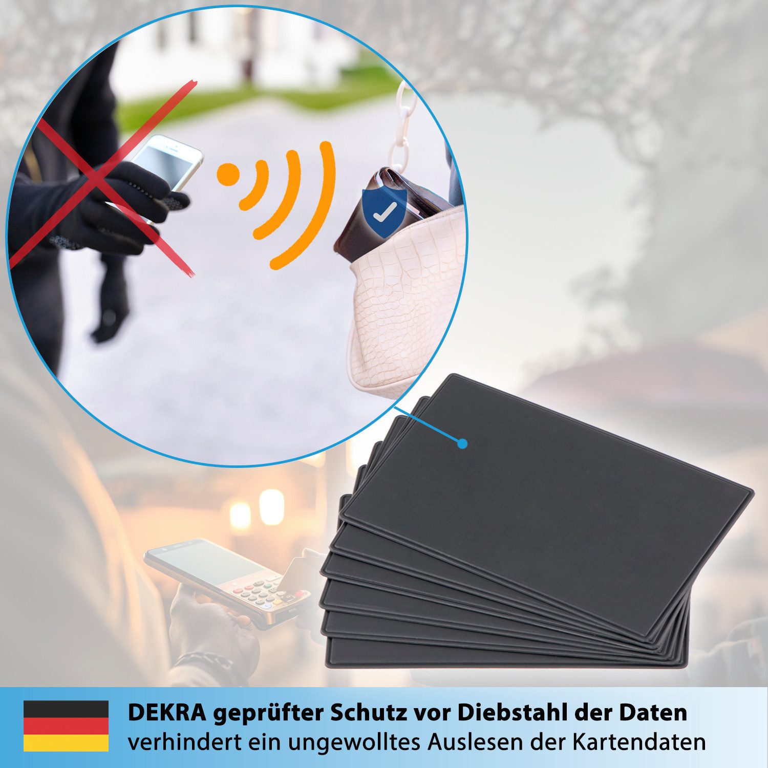 valonic Etui valonic - RFID Blockerkarte, DEKRA geprüft, ultra dünn günstig online kaufen