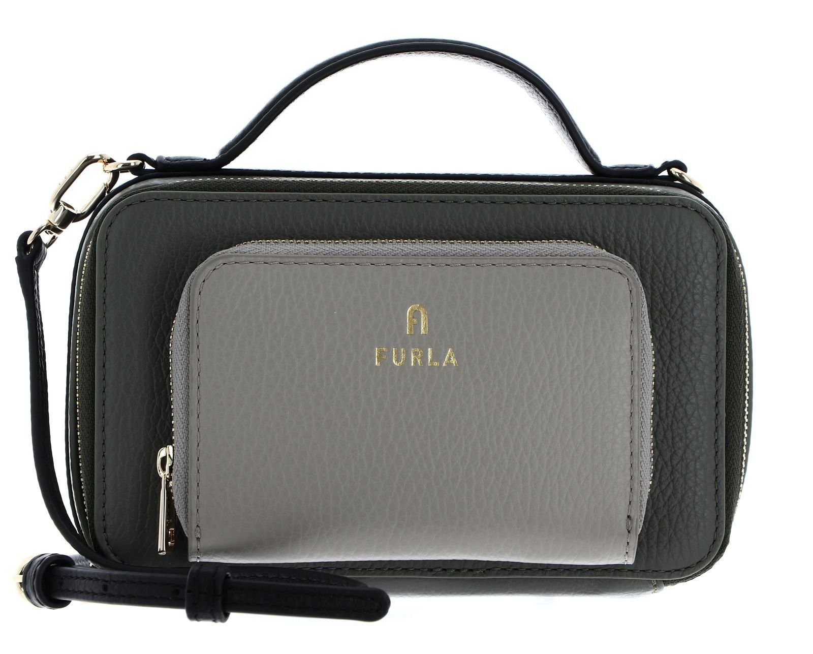 Furla Umhängetasche Camelia Cactus + Marmo c + Nero