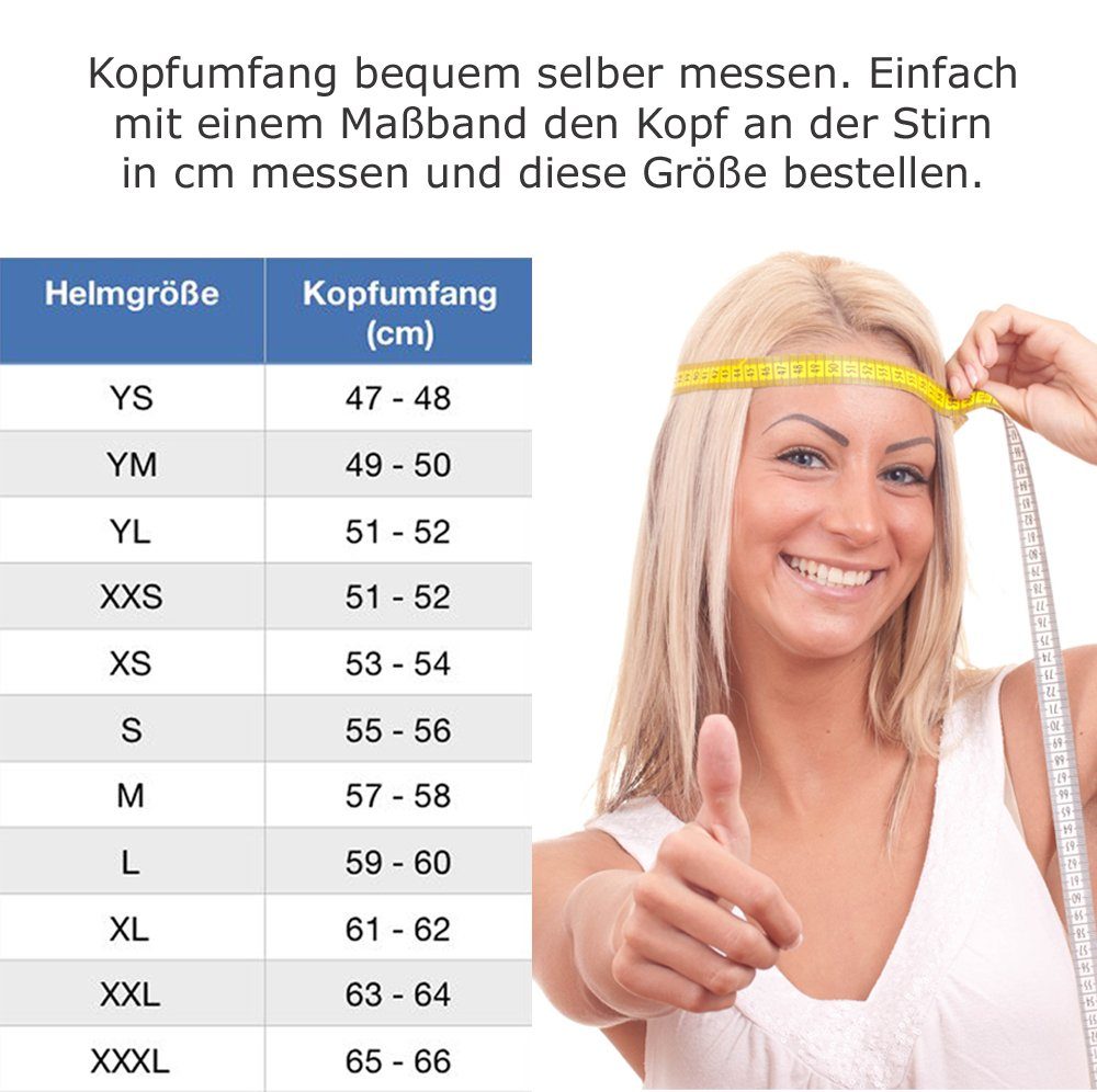 rueger-helmets Motorradhelm RT-826 COM Bluetooth Motorradhelm Integralhelm Pinlock Quad Fullface Sturzhelm HelmRT-826COM Black Neon XS