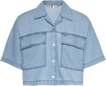 Tommy Jeans Klassische Bluse TJW CHAMBRAY BLOUSE mit Tommy Jeans Logo