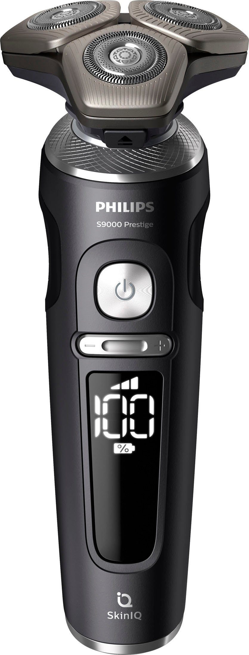Philips Elektrorasierer Series 9000 SP9840/32, SkinIQ Technologie 1, Prestige Etui, Reinigungsstation, Aufsätze: mit