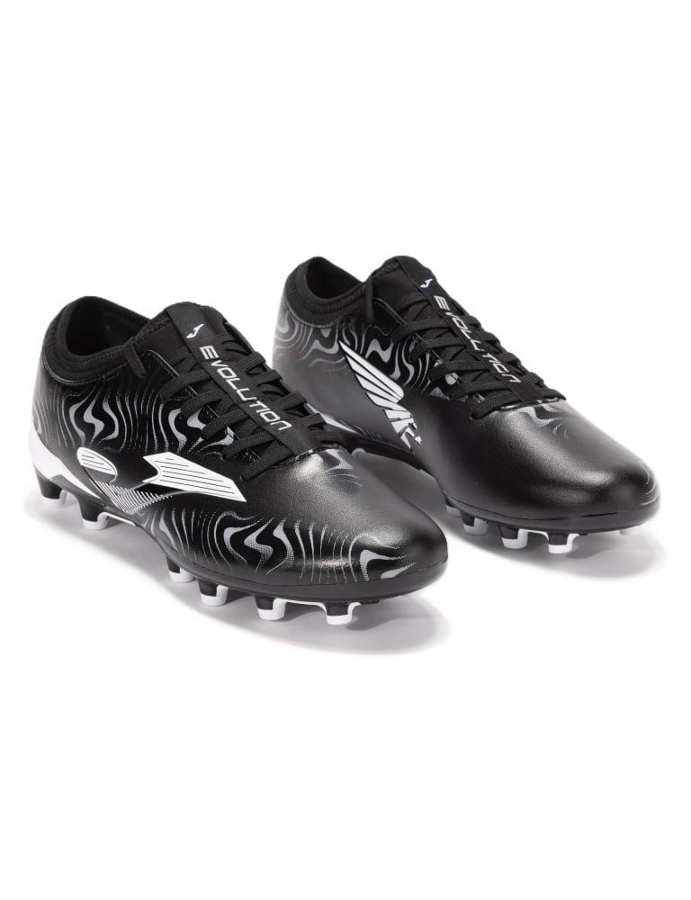 Joma Evolution 2501 FG (für feste Böden, Naturrasen) schwarz/weiss Herren Fußballschuh