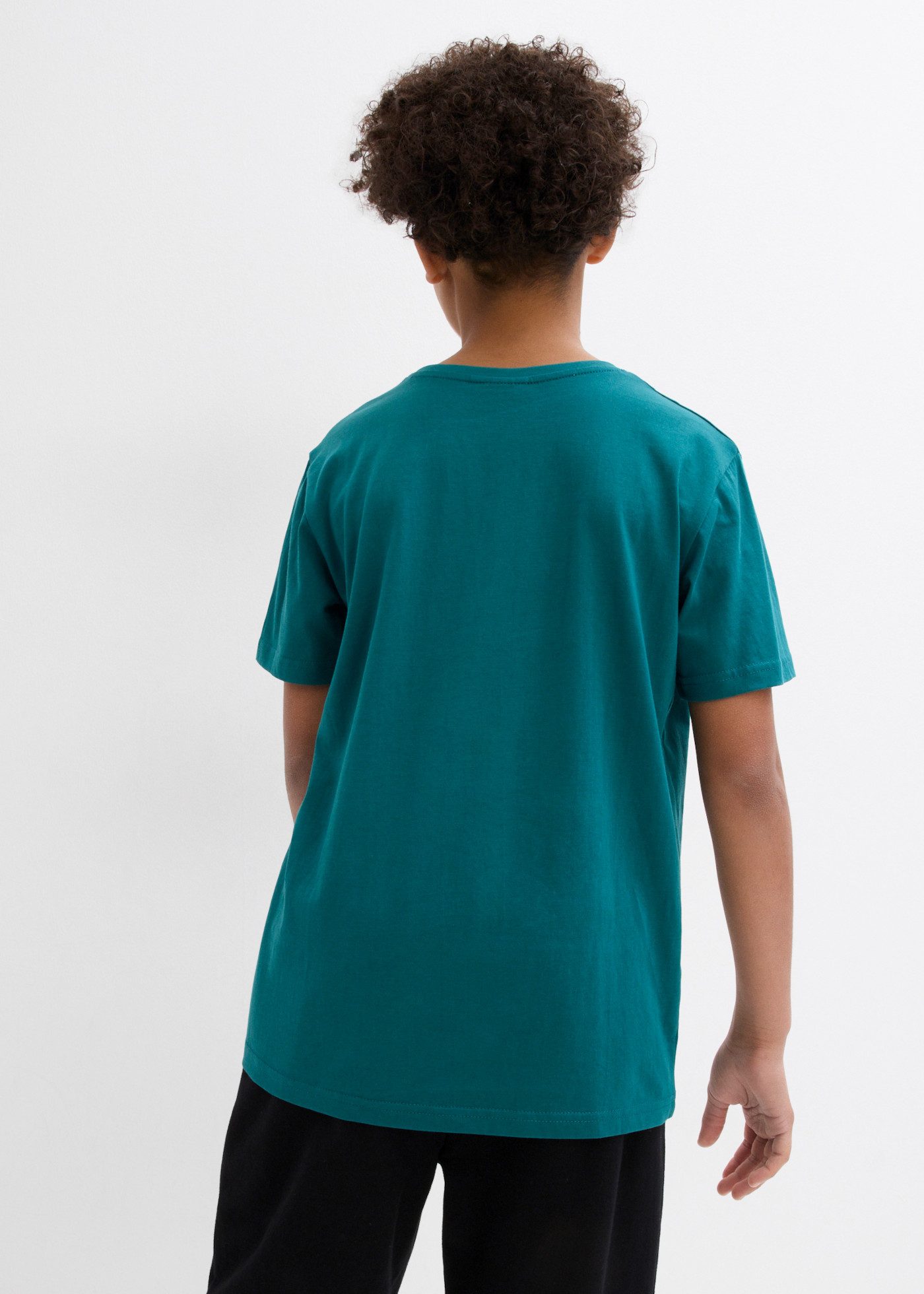 bonprix T-Shirt aus reiner Baumwolle, mit großem Frontdruck, Kurzarm-Design – Bild 2 von 5
