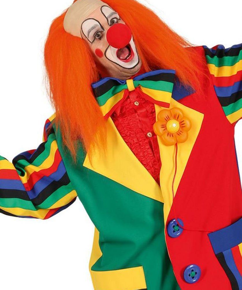 Karneval-Klamotten Clown-Kostüm Herren bunte Clownsjacke Zirkus, witziger C günstig online kaufen