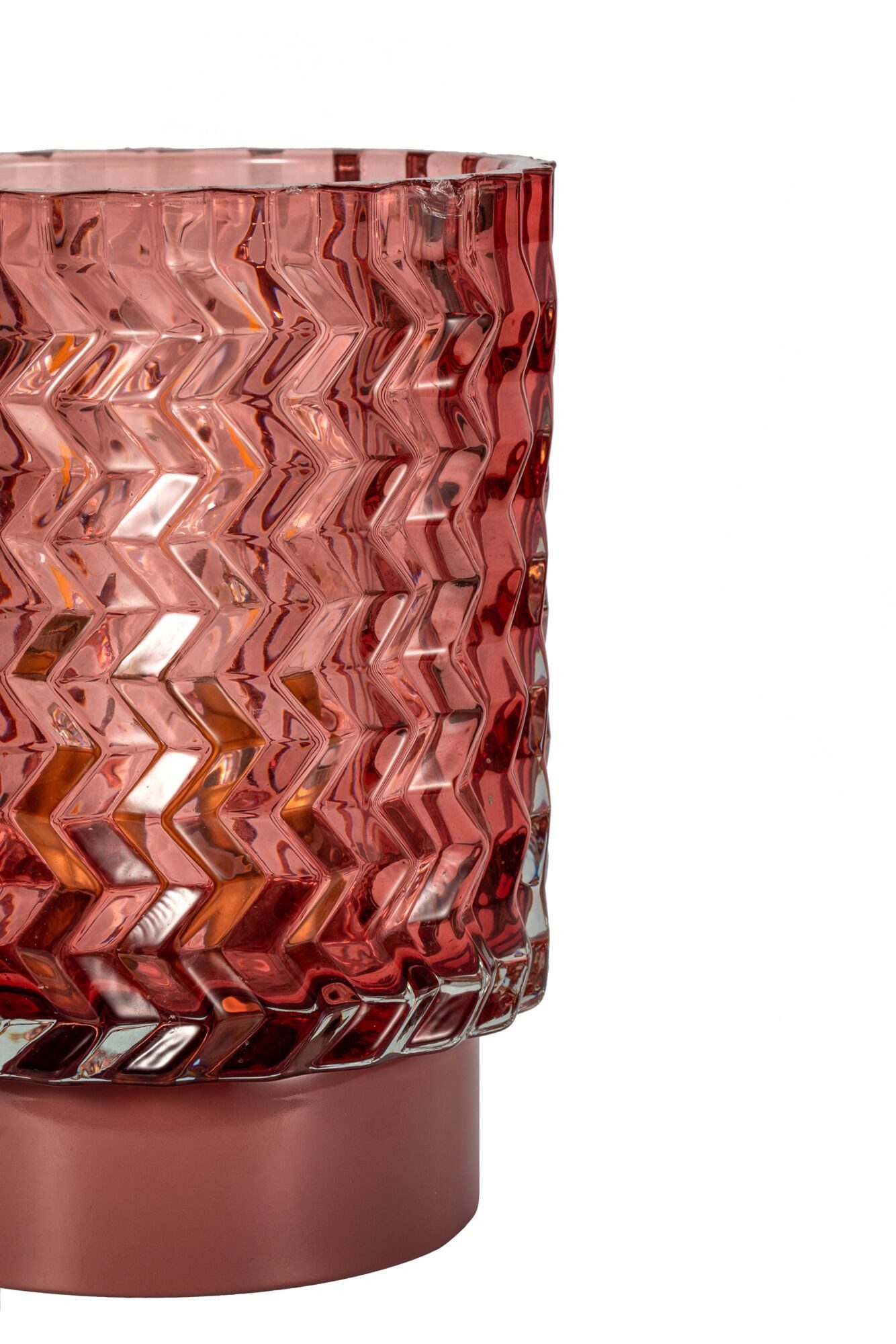Pauleen LED Tischleuchte Sweet Glamour mobile Rose Glas/Metall, LED fest integriert, Warmweiß, E14, Timer Batterie – Bild 3 von 5
