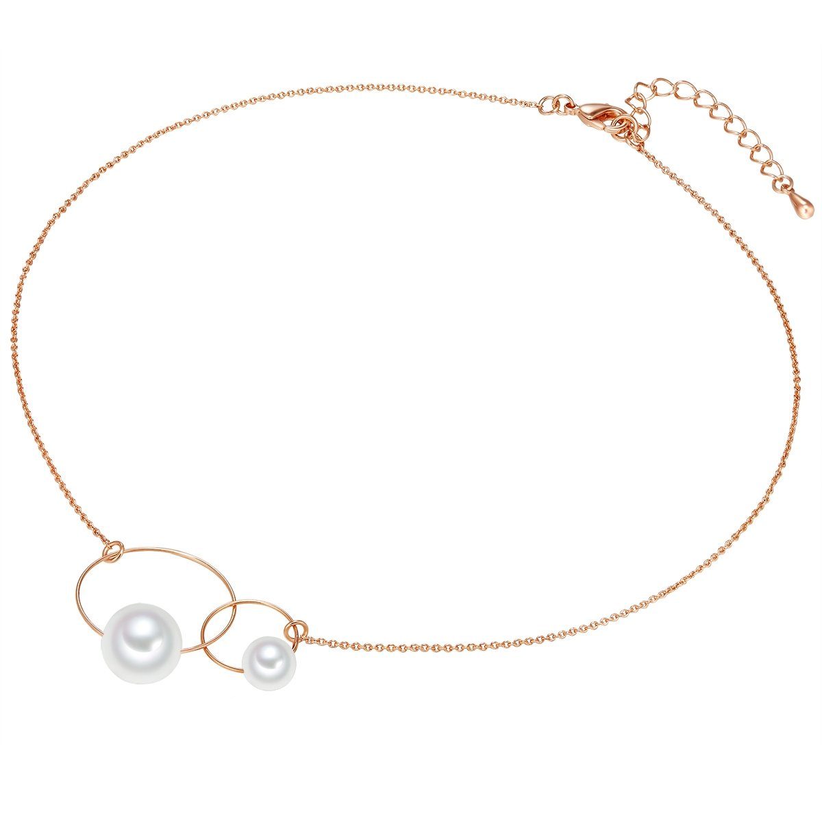 Lulu & Jane Perlenkette roségold günstig online kaufen