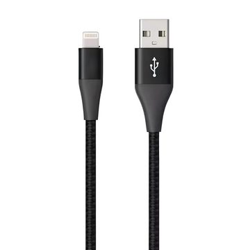 Cyoo Hight Quality Smartphone iPhone Kabel Ladekabel aus Nylon USB 3 x 1 m Lightningkabel, USB 3.0 Mini-B, Lightning, USB 3.0 Typ B (100 cm), Schnellladekabel MFi Zertifiziert, Hohe Qualität, bis zu 480Mbps