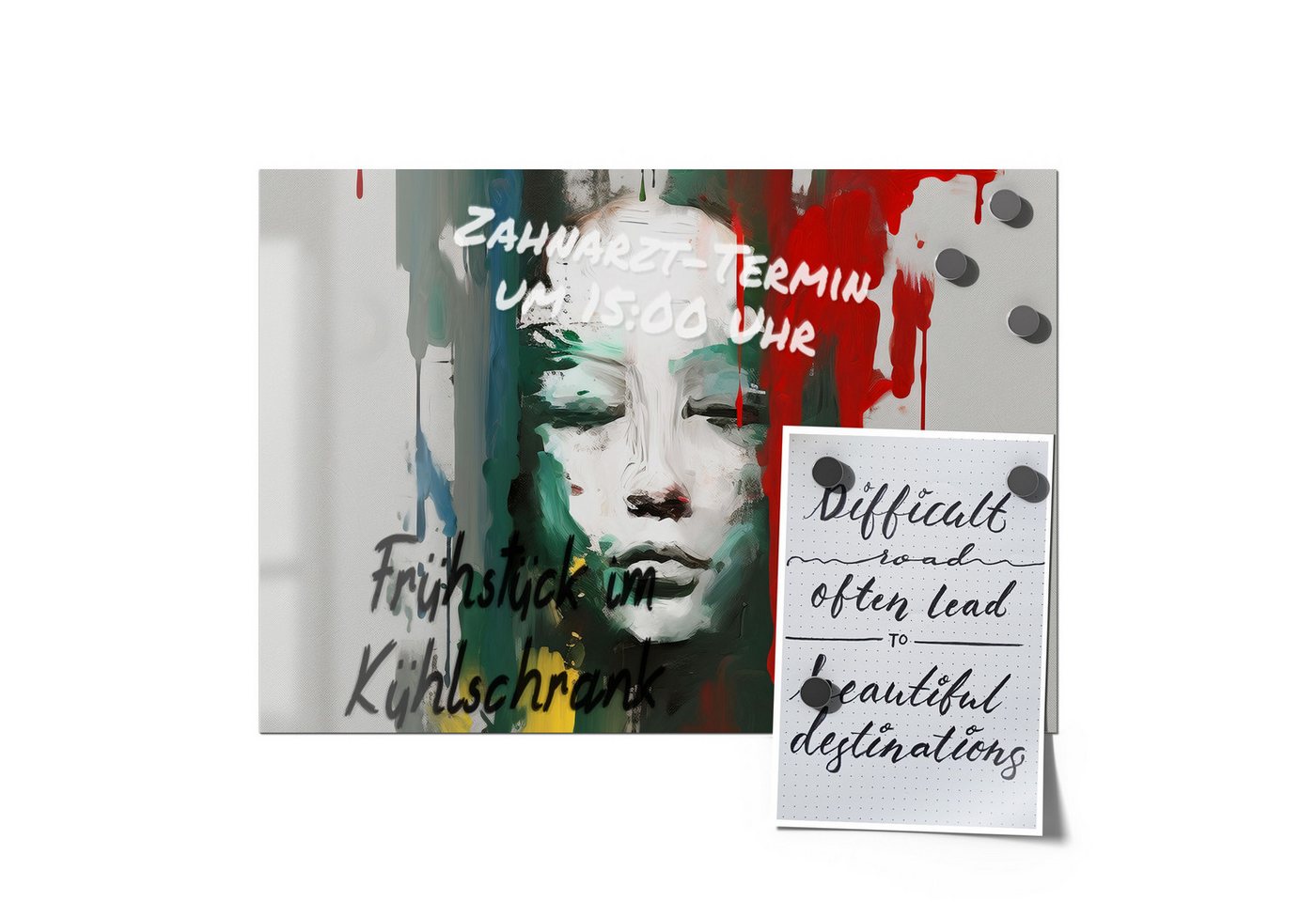 Thumbnail - DEQORI Magnetfolie 'Emotion in Farben', beschreibbar universal Magnetmatte magnetisch Folie Planer Kalender
