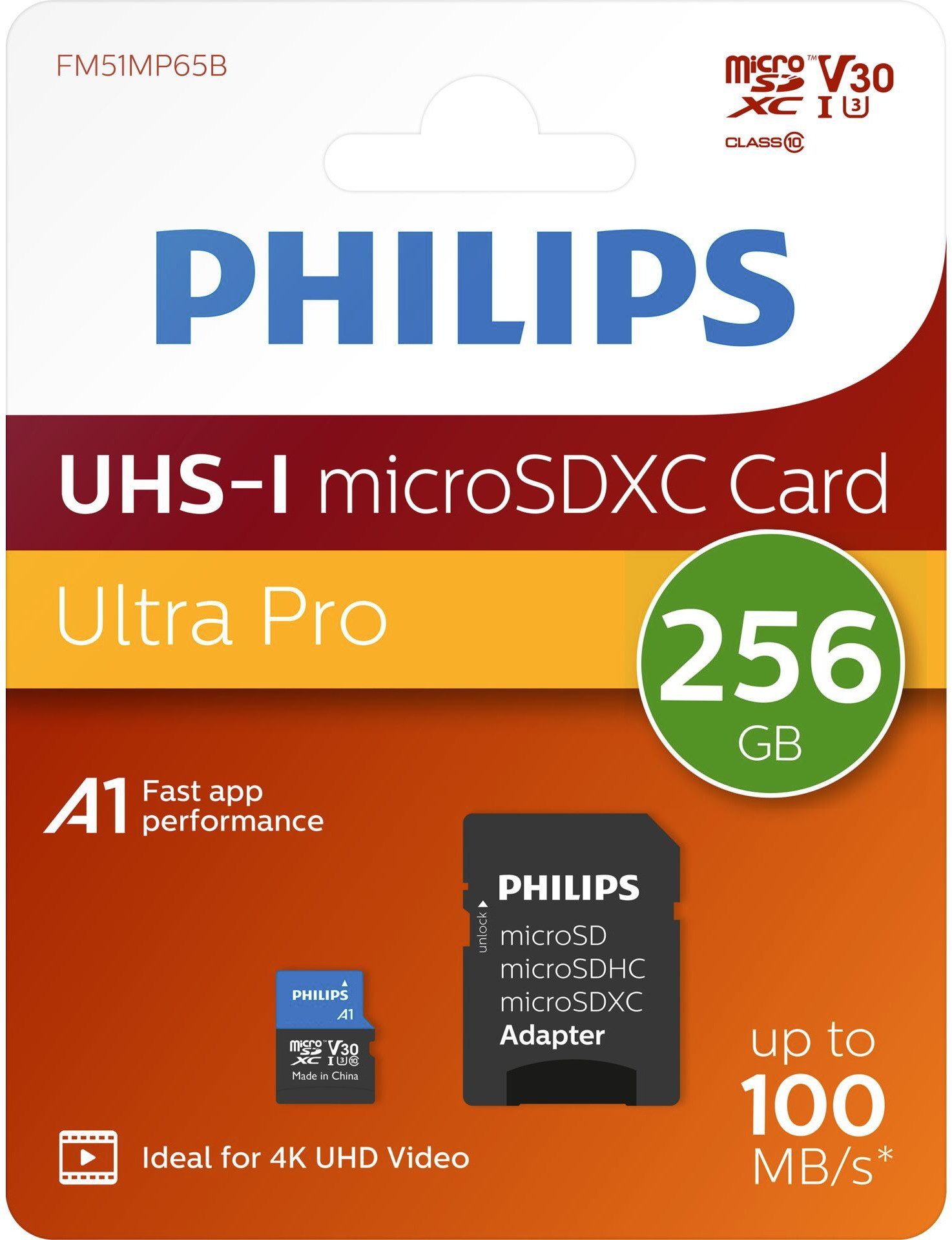 Micro SDXC Karte 256GB Speicherkarte Ultra Pro UHS-I U3 V30 A1 Speicherkarte