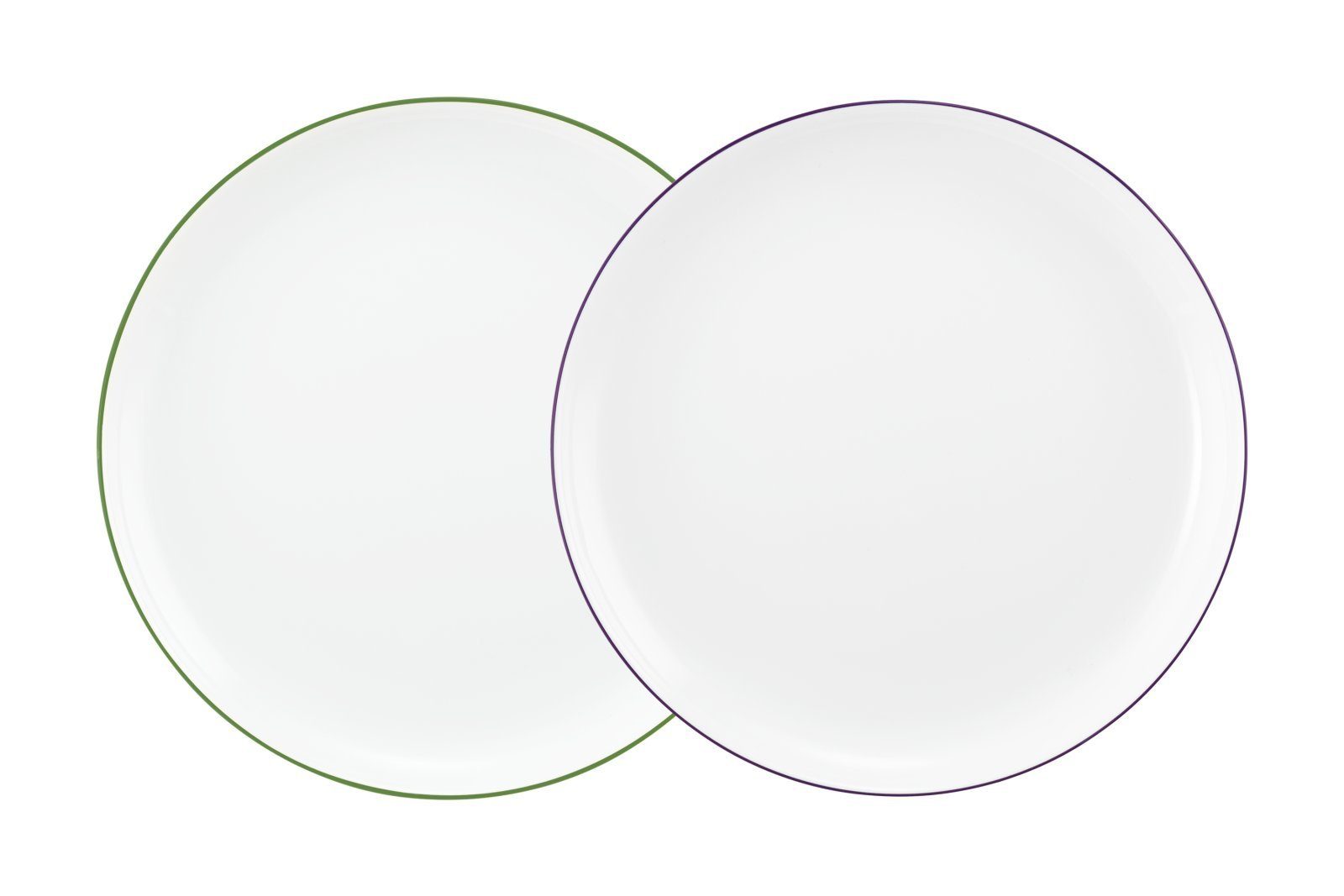 violett - und grün Set Lido Frühstücksteller-Set Weiden Frühstücksteller - 2-tlg. 1 Farbkombi Seltmann -