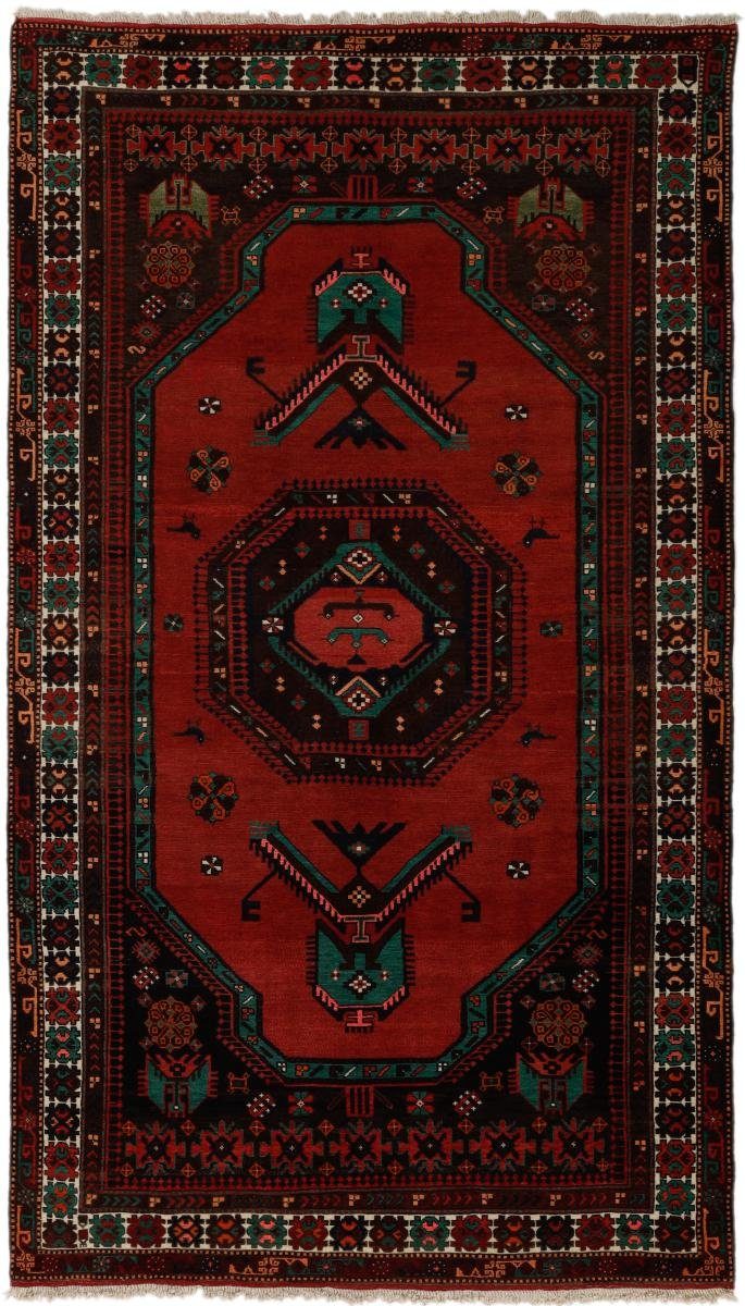 Orientteppich Hamadan 156x275 Handgeknüpfter Orientteppich / Perserteppich, Nain Trading, rechteckig, Höhe: 8 mm