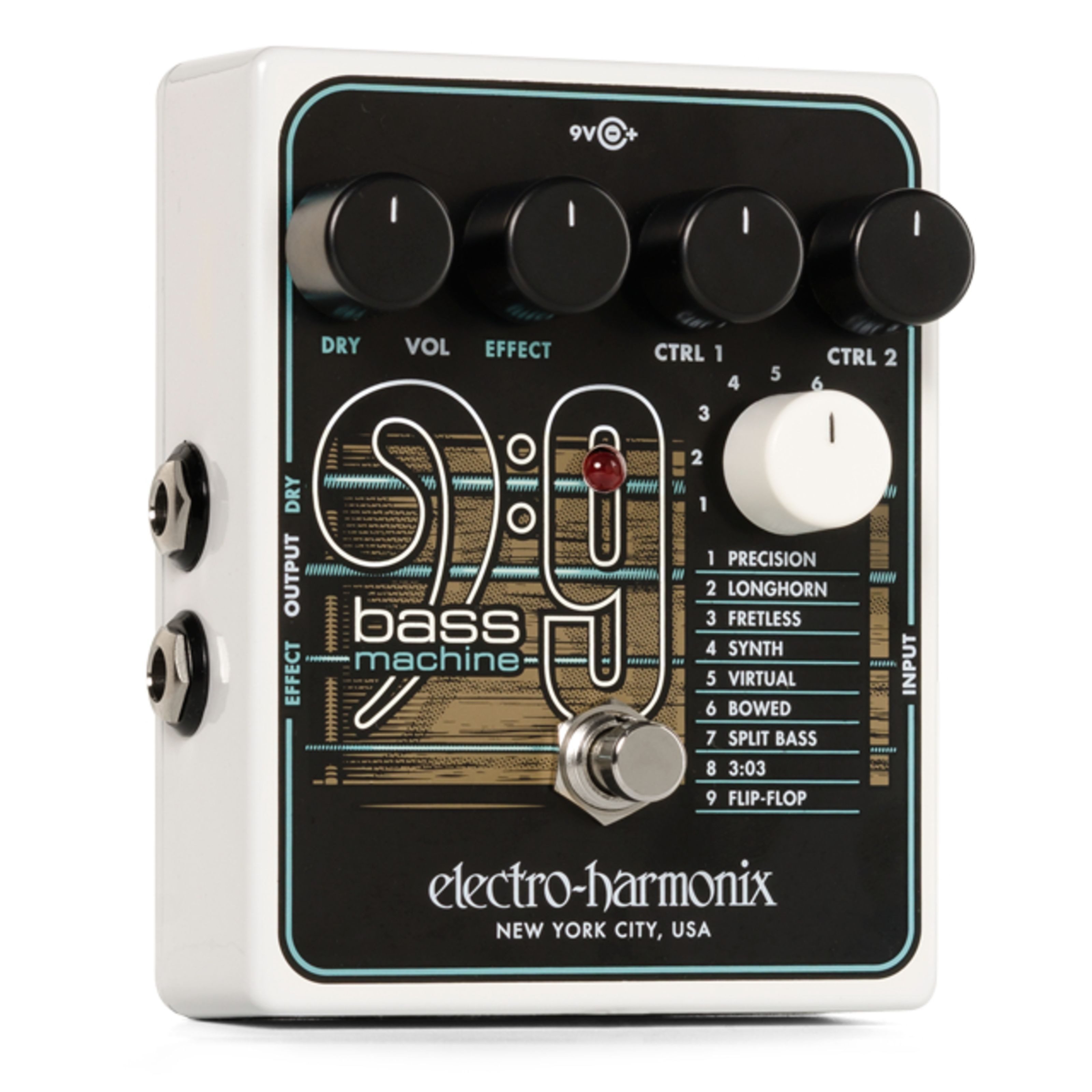 Electro Harmonix Musikinstrumentenpedal, (Effekte, Modulationseffekte), BASS9 Bass Machine - Modulations Effektgerät für Gitarren