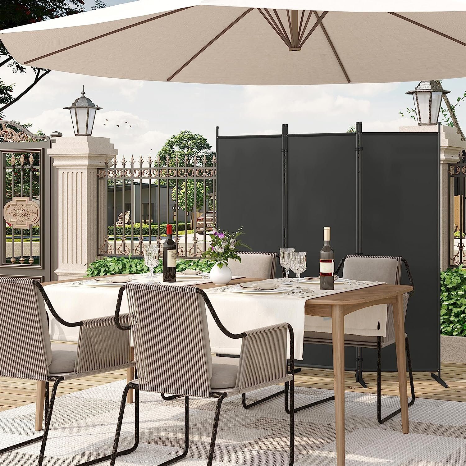 Woltu Paravent (1 St), Raumteiler klappbar freistehend Trennwand Raumtrenne günstig online kaufen