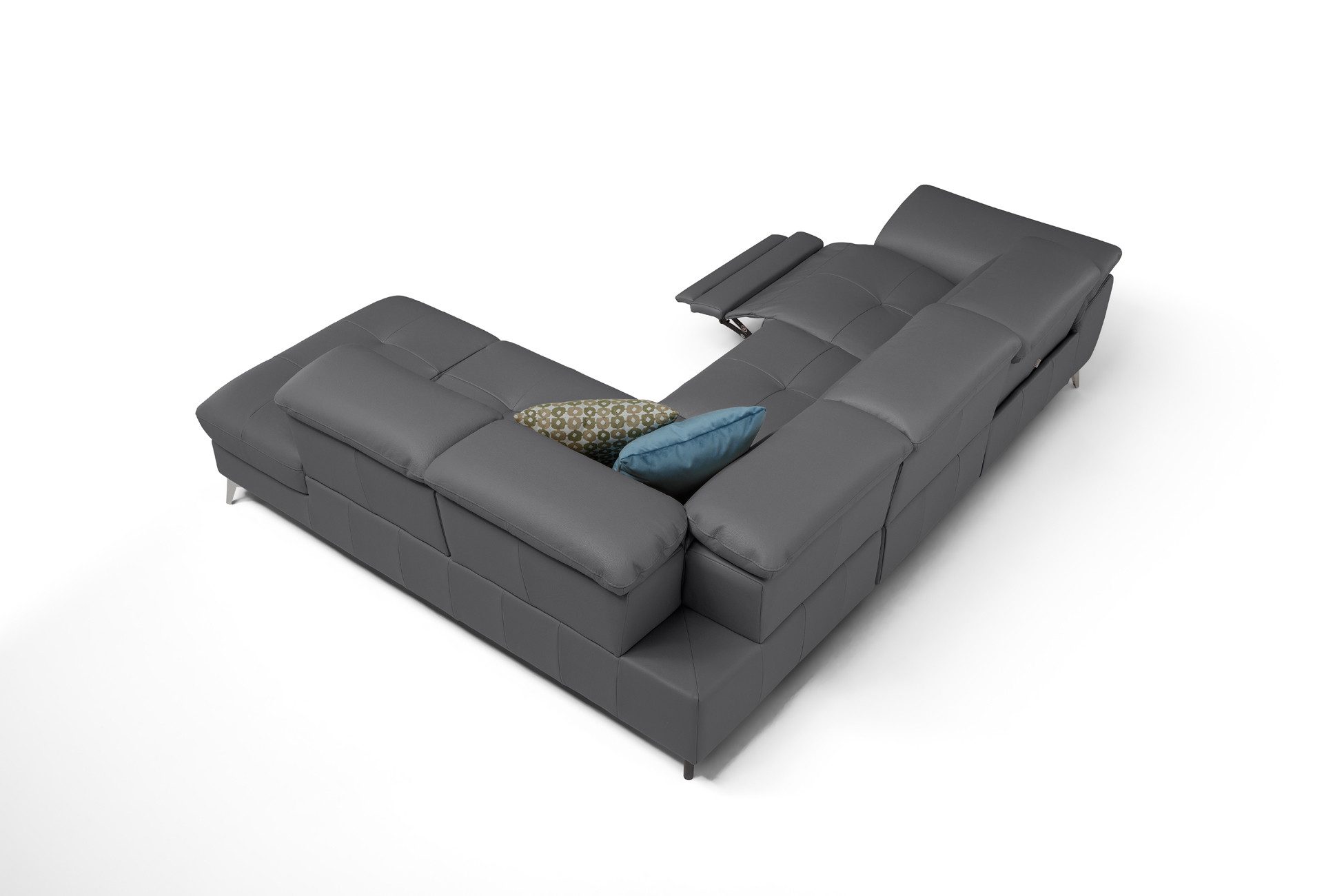 moebeloutlet.de Ecksofa Moebeloutlet.de–Italienisches Ledersofa mit Relaxfu günstig online kaufen