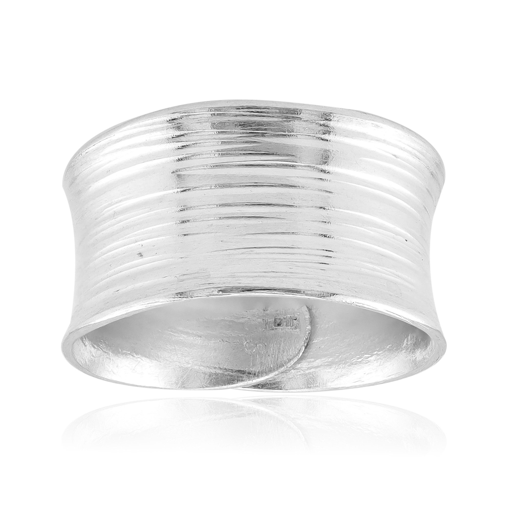 Cavill Silberring Cavill 925 Silberring, breiter Bandring mit strukturierte günstig online kaufen