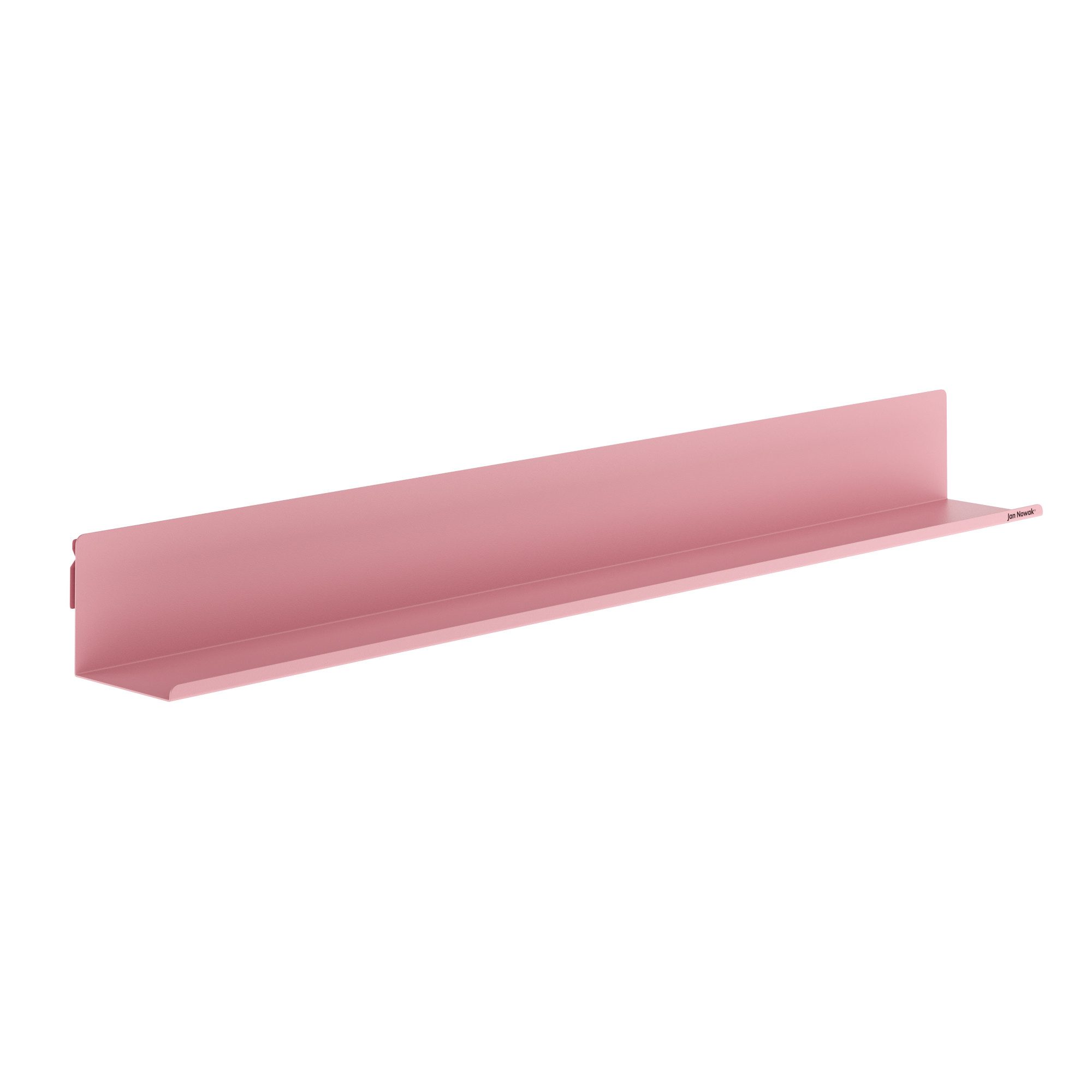 Jan Nowak Wandregal Metall Hängeregal 120 cm JOANNE verstecktes Befestigungssystem, Stahl 1,1 mm kaltgewalzt pulverbeschichtet 120 x 15 x 15 cm, Hängeregal abgerundet volle Rückwand 9 Farben modular