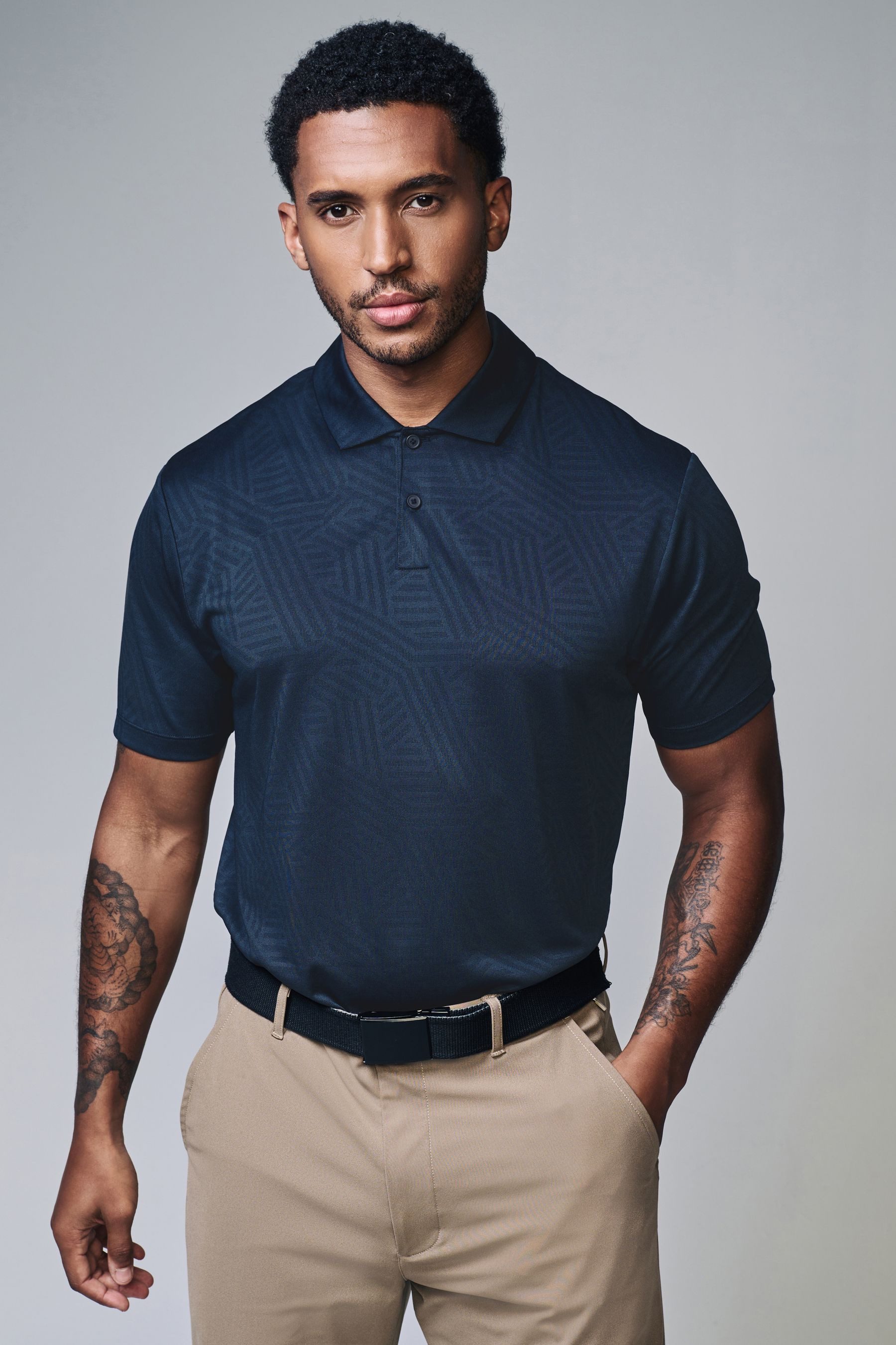 Next Poloshirt Active Golf Polohemd aus Jacquard (1-tlg)