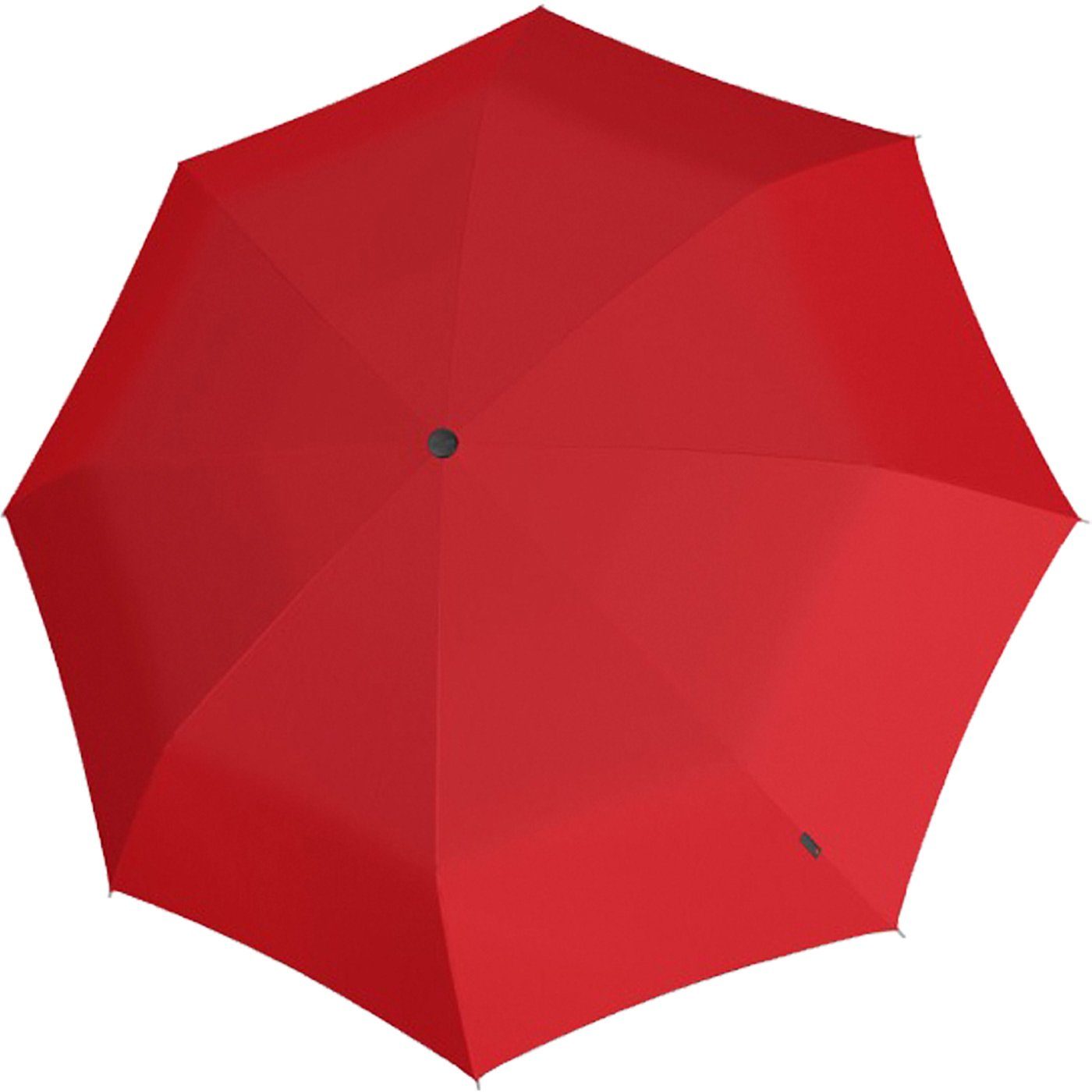 Medium Taschenregenschirm Knirps® rot klassisch-elegant A.200 Duomatic Auf-Zu-Automatik,