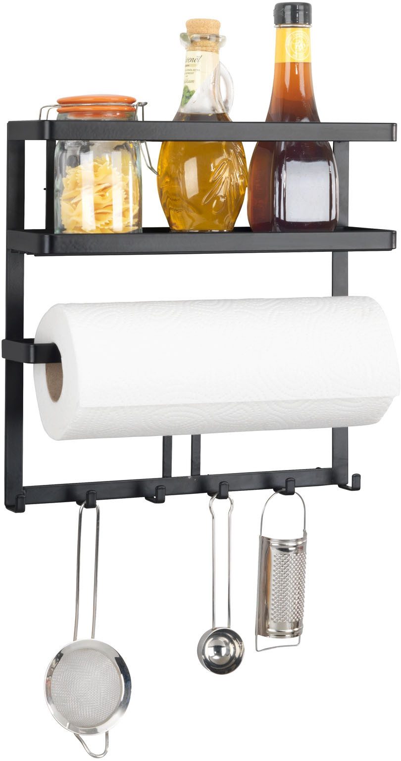 WENKO Küchenregal Modell Gala, Set, mit Küchenrollenhalter & Reling inkl. 6 günstig online kaufen