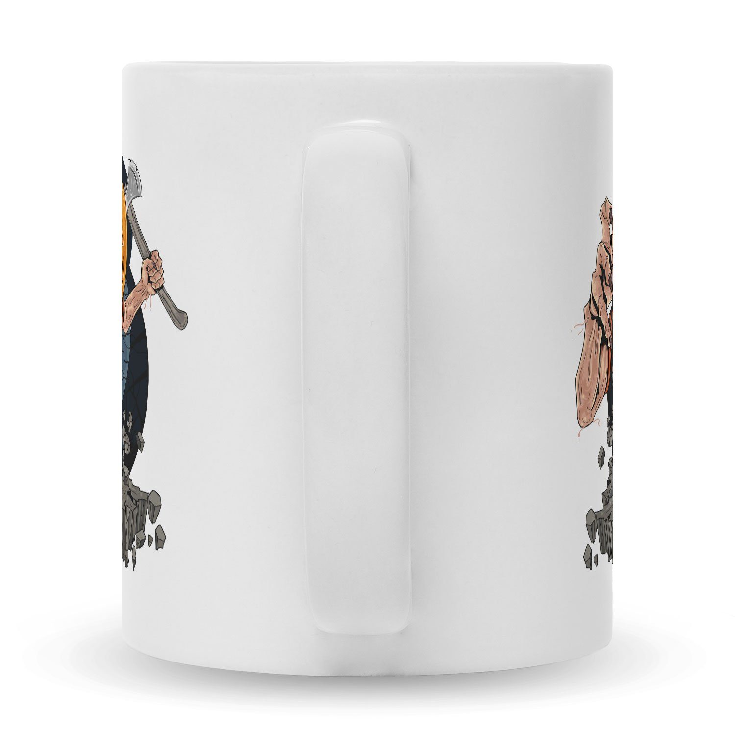 Weiß Geschenke Kürbis Design Motiv Zombie GRAVURZEILE zu Schaurige - - mit Halloween Tasse