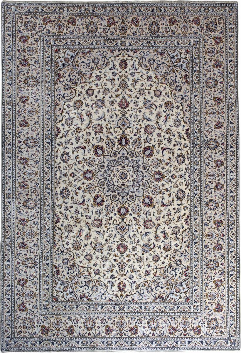 Orientteppich Keshan 244x356 Handgeknüpfter Orientteppich / Perserteppich, Nain Trading, rechteckig, Höhe: 12 mm