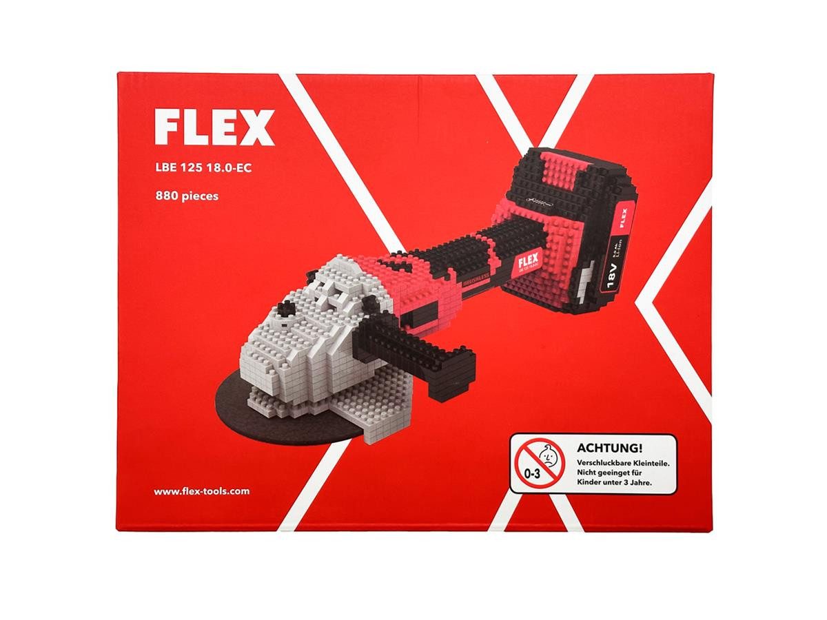Flex Winkelschleifer LBE 125 18.0-EC Spielbausteine, (Packung, 880 St)