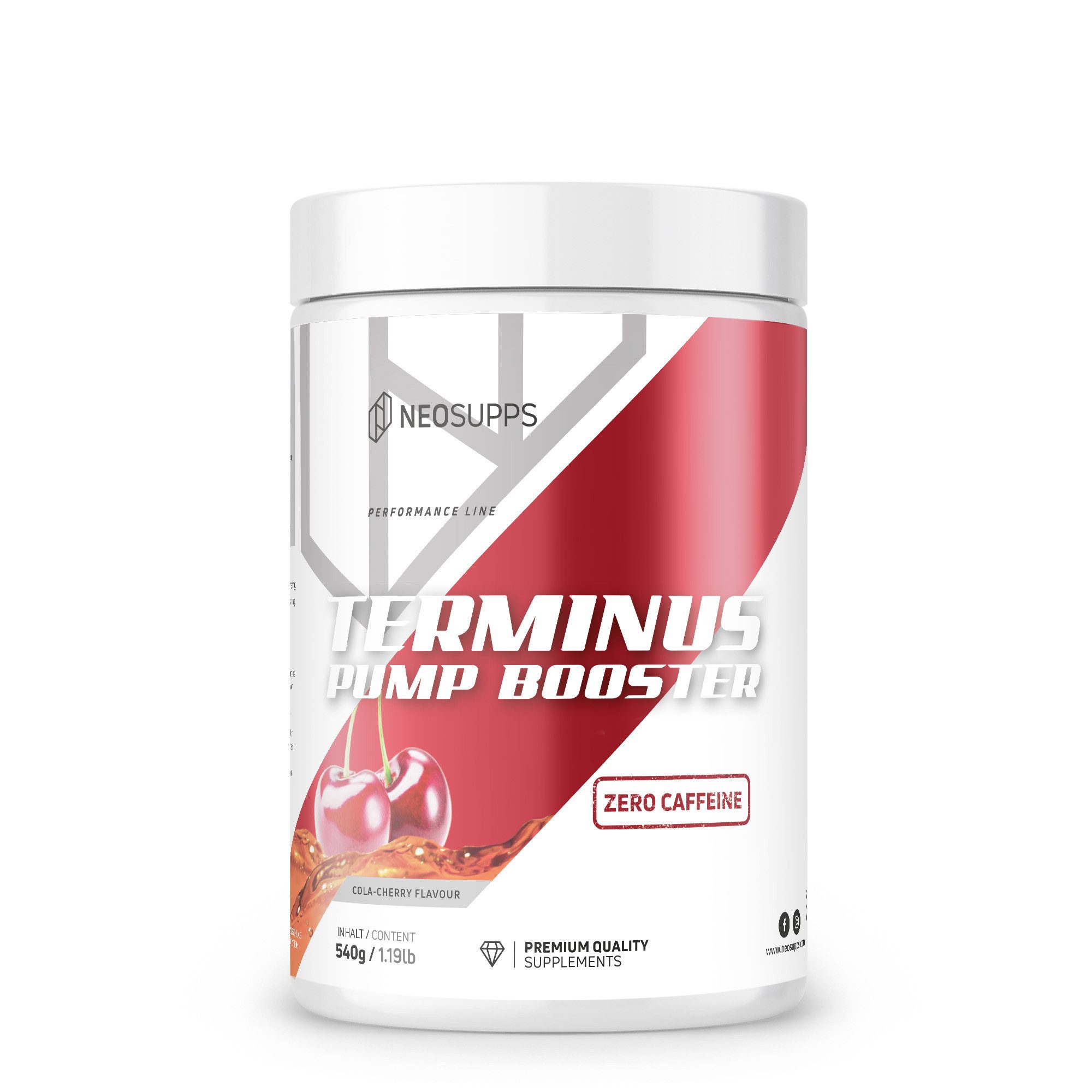 Neosupps Terminus PUMP - Cola-Cherry, 540g Pulver