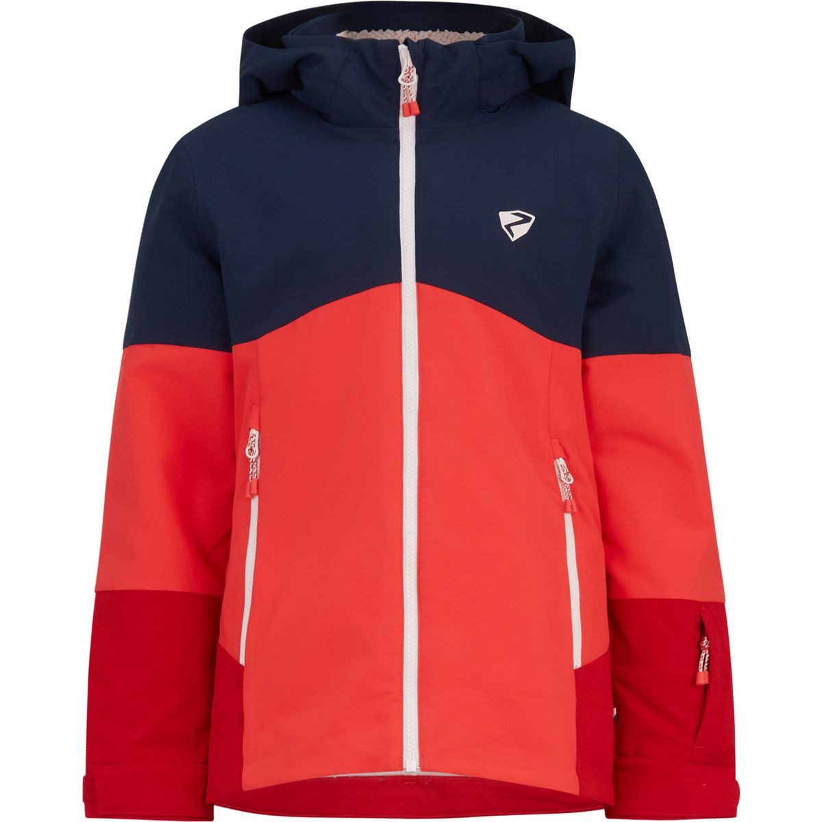 Ziener Skijacke Amaja jun Jacket Ski Wattierte Mädchen-Skijacke mit AQUASHIELD® Membran, reflektierend