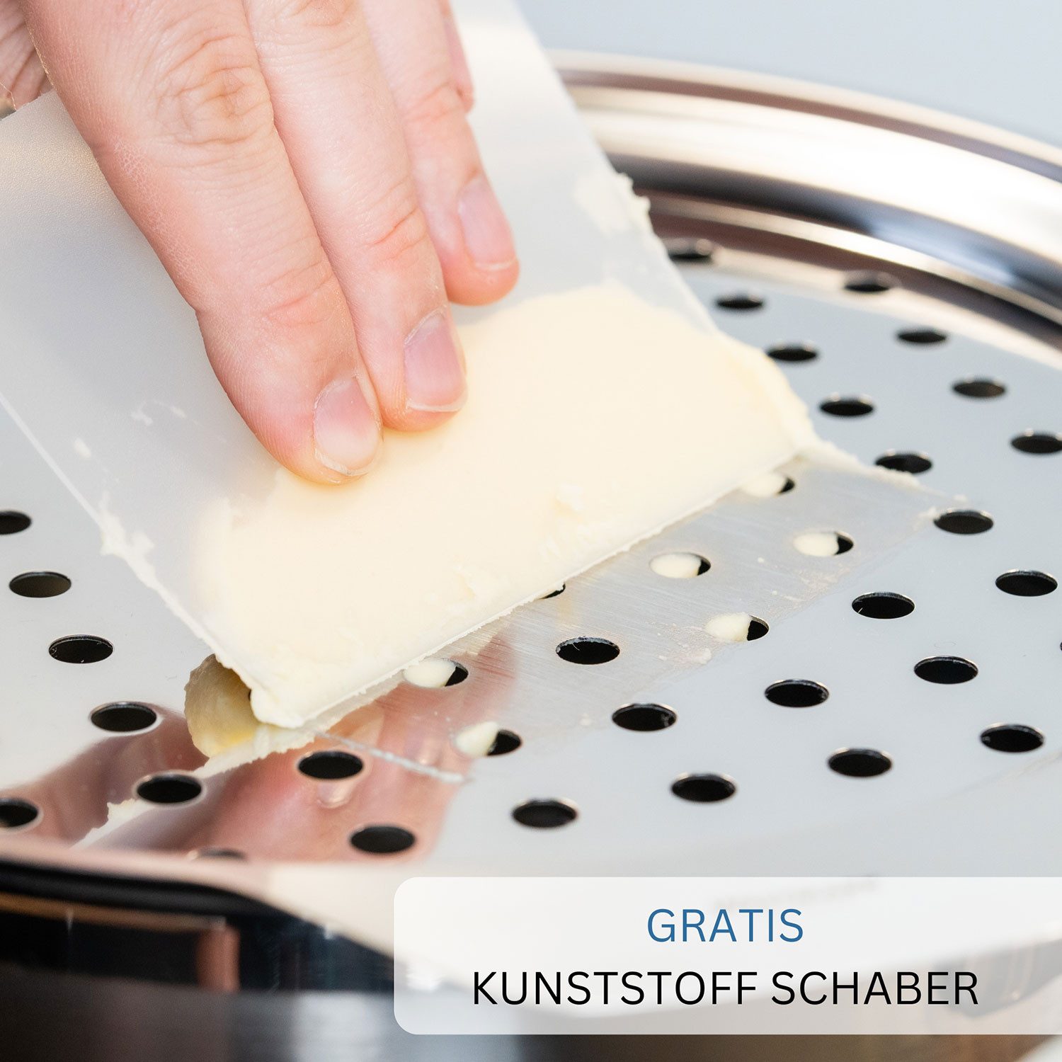 WESTMARK Spätzlereibe Blech + Schaber, 2teiliges Set, PP