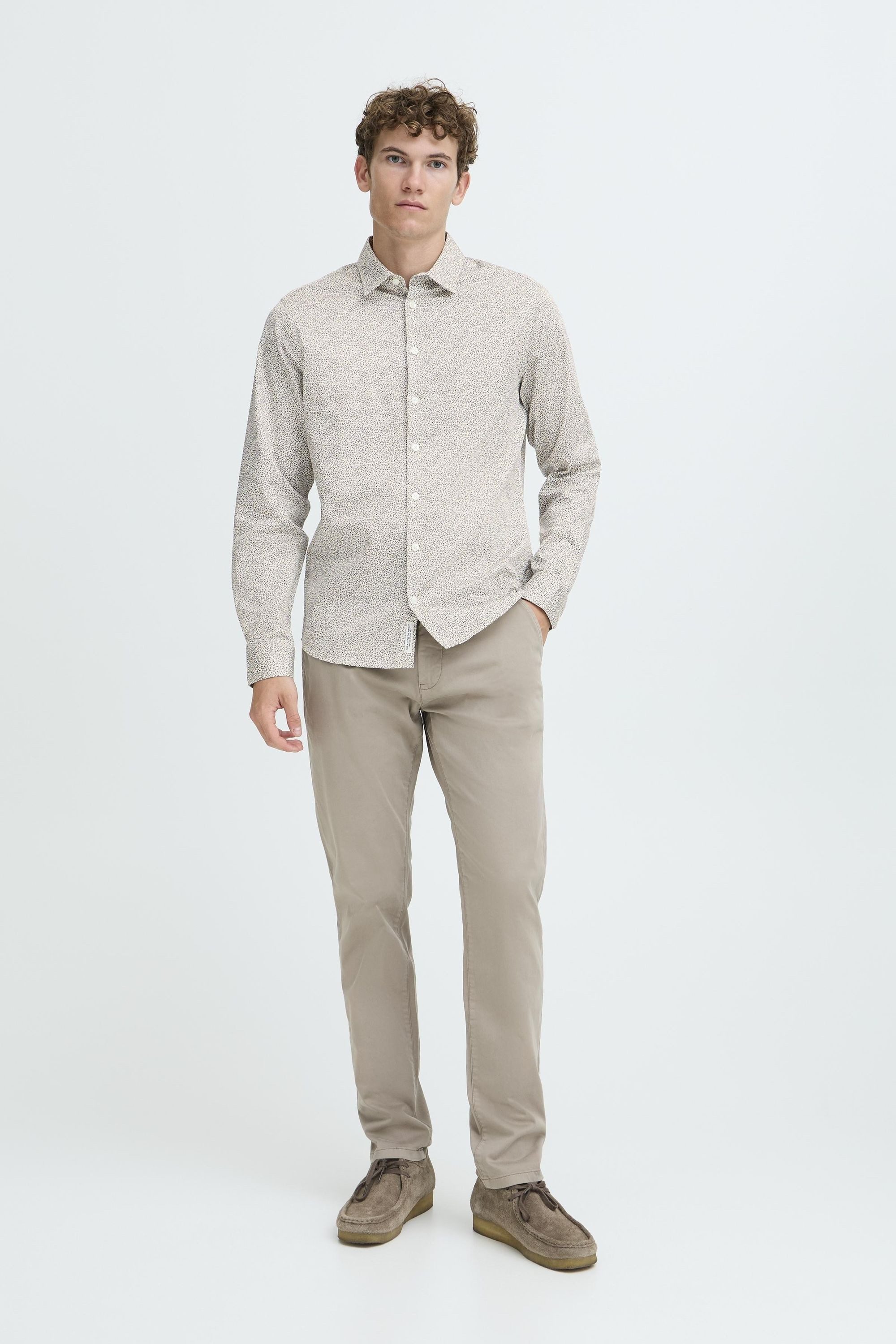 Casual Friday Businesshemd CFNilo Klassisches Businesshemd mit floralem Muster