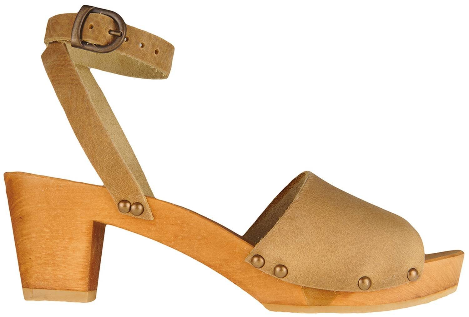 Sanita Sanita Wood Yara Square Flex Sandal Clog