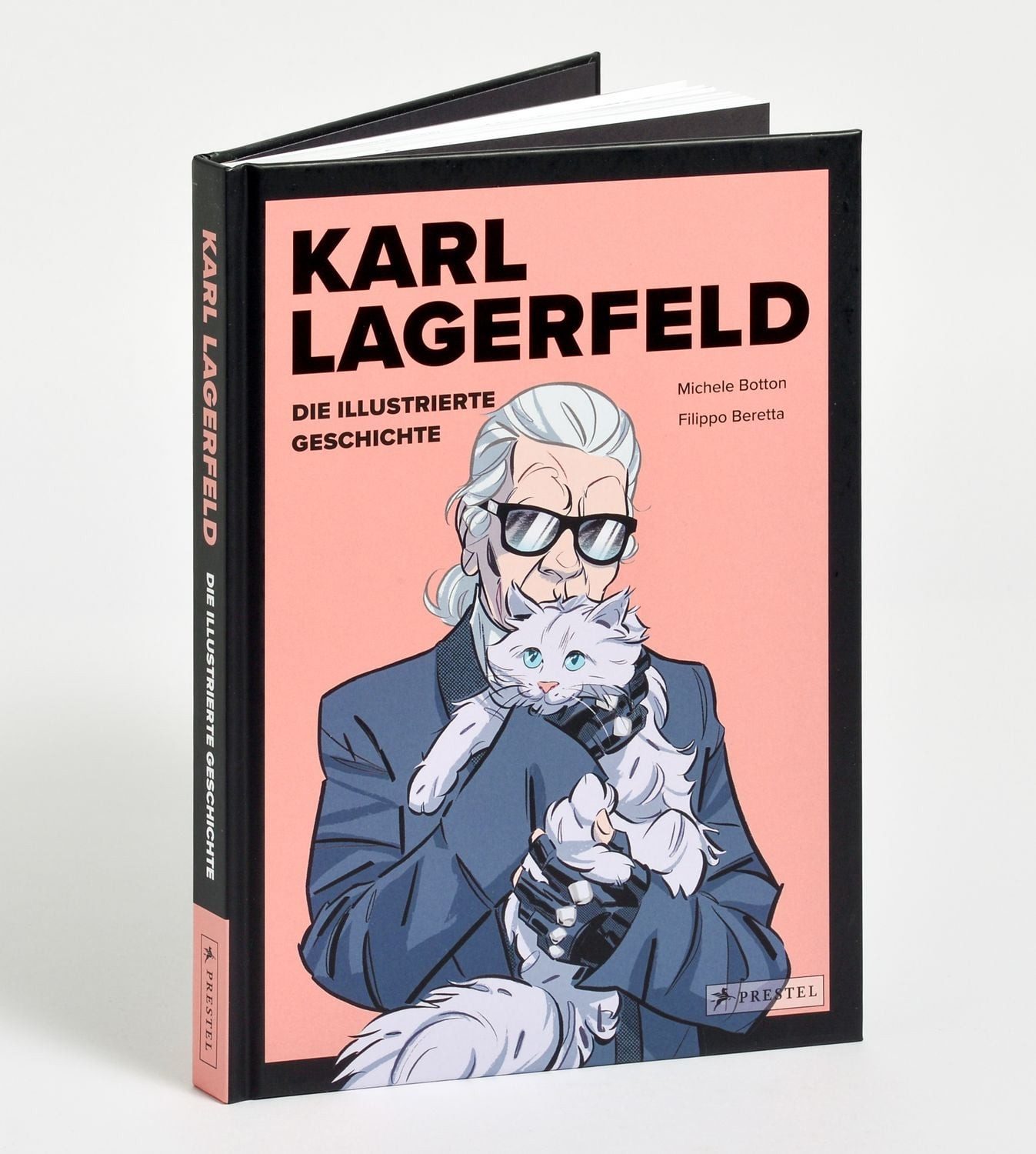 Karl Lagerfeld / Michele Botton, Die illustrierte Geschichte - Das Leben und Werk des großen Modezars, modern inszeniert als Graphic Novel.