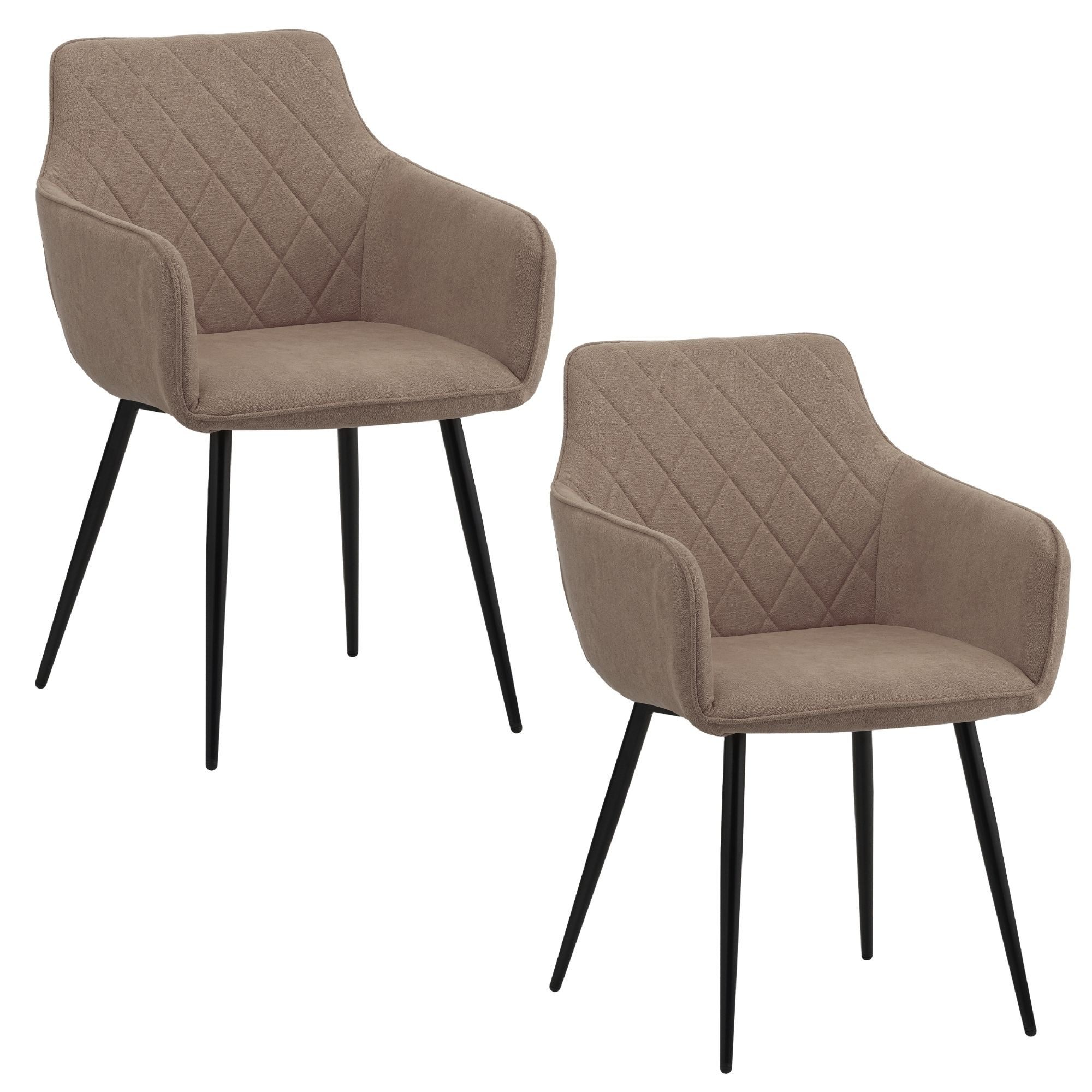 Albatros International Esszimmerstuhl Esszimmerstuhl SILA 1er Set Grau Retro Modern bequem Elegant (1er Set, Grau), Stilvolles Vintage Design, Eleganter Polsterstuhl am Esstisch