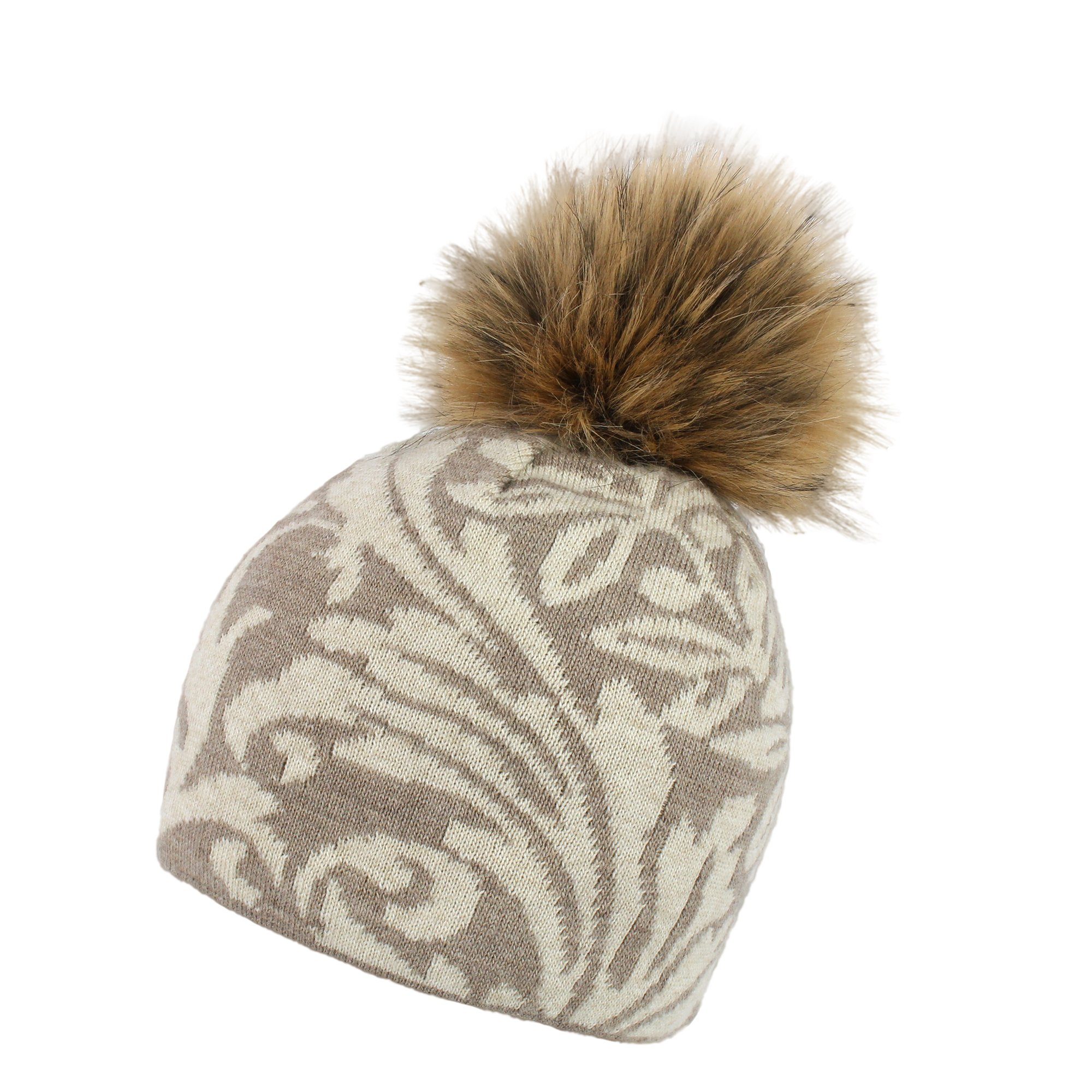 ZEBRO Strickmütze Mütze "Marta" mit Innenfleece günstig online kaufen