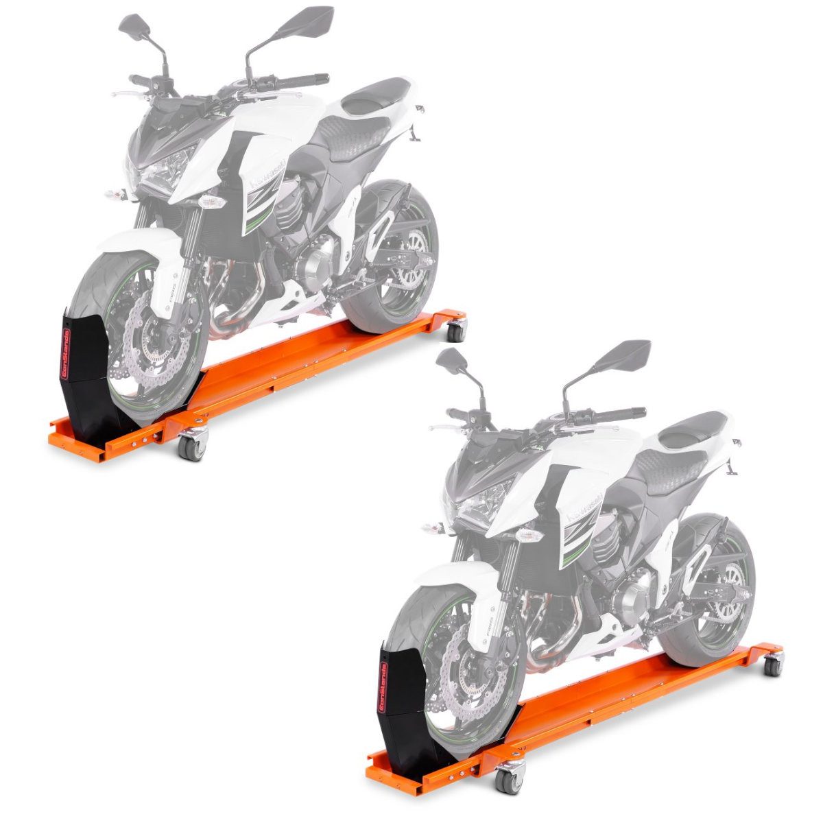 ConStands Motorradheber 2x Rangierschiene für Chopper / Custombike Special # Smart-Mover mit W