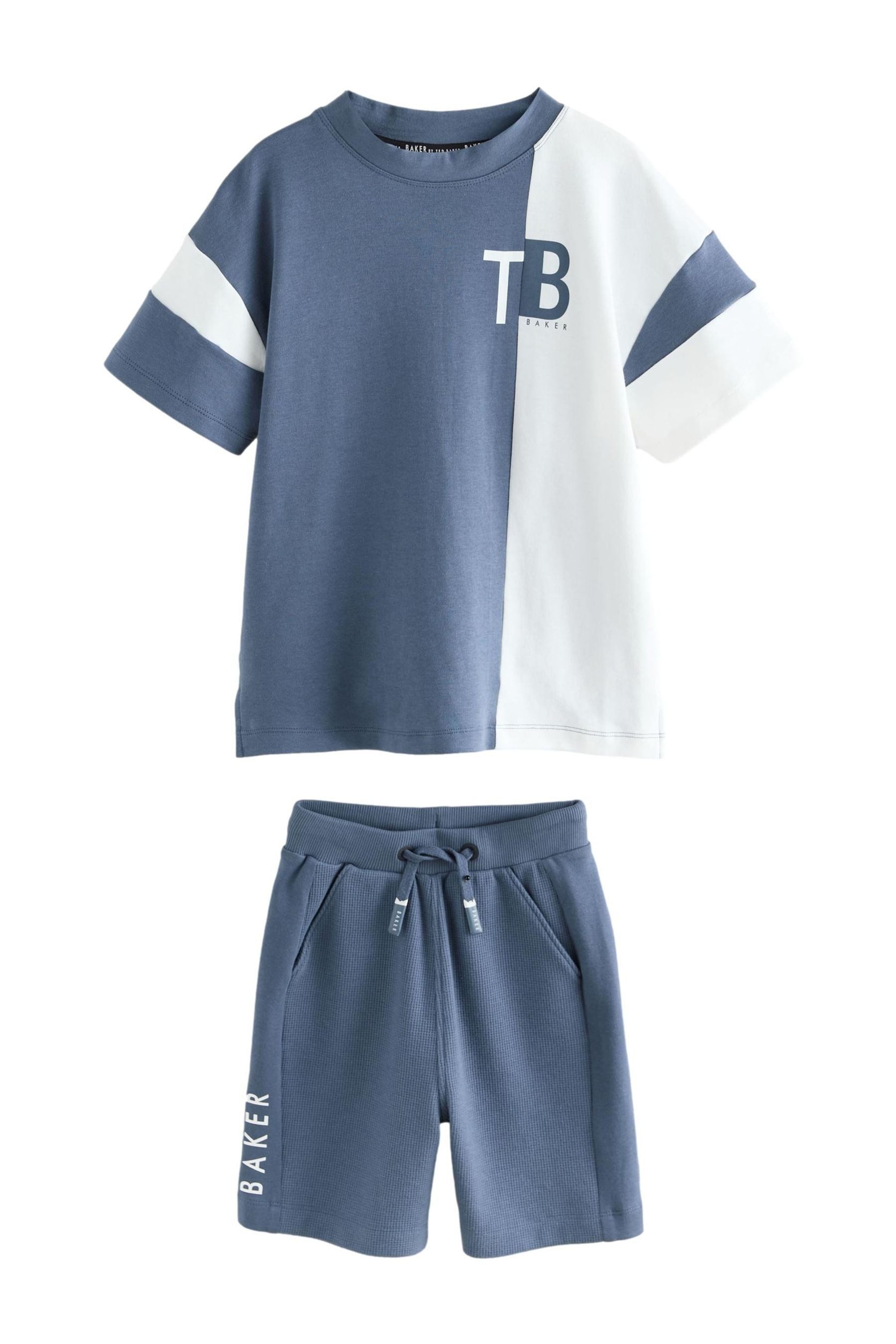 T-Shirt & Shorts Baker by Ted Baker Blockfarben-T-Shirt und Shorts